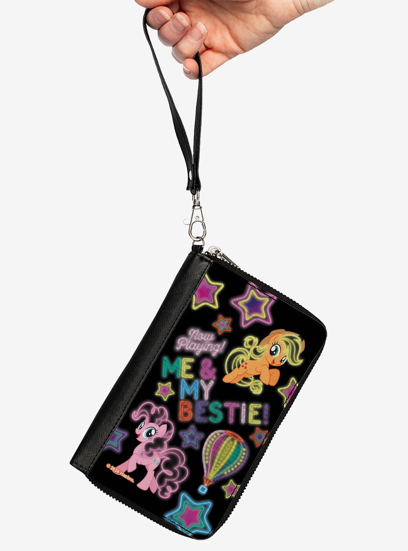 My Little Pony Pinkie Pie and Applejack Me and My Bestie Neon Zip Around Wallet, , hi-res