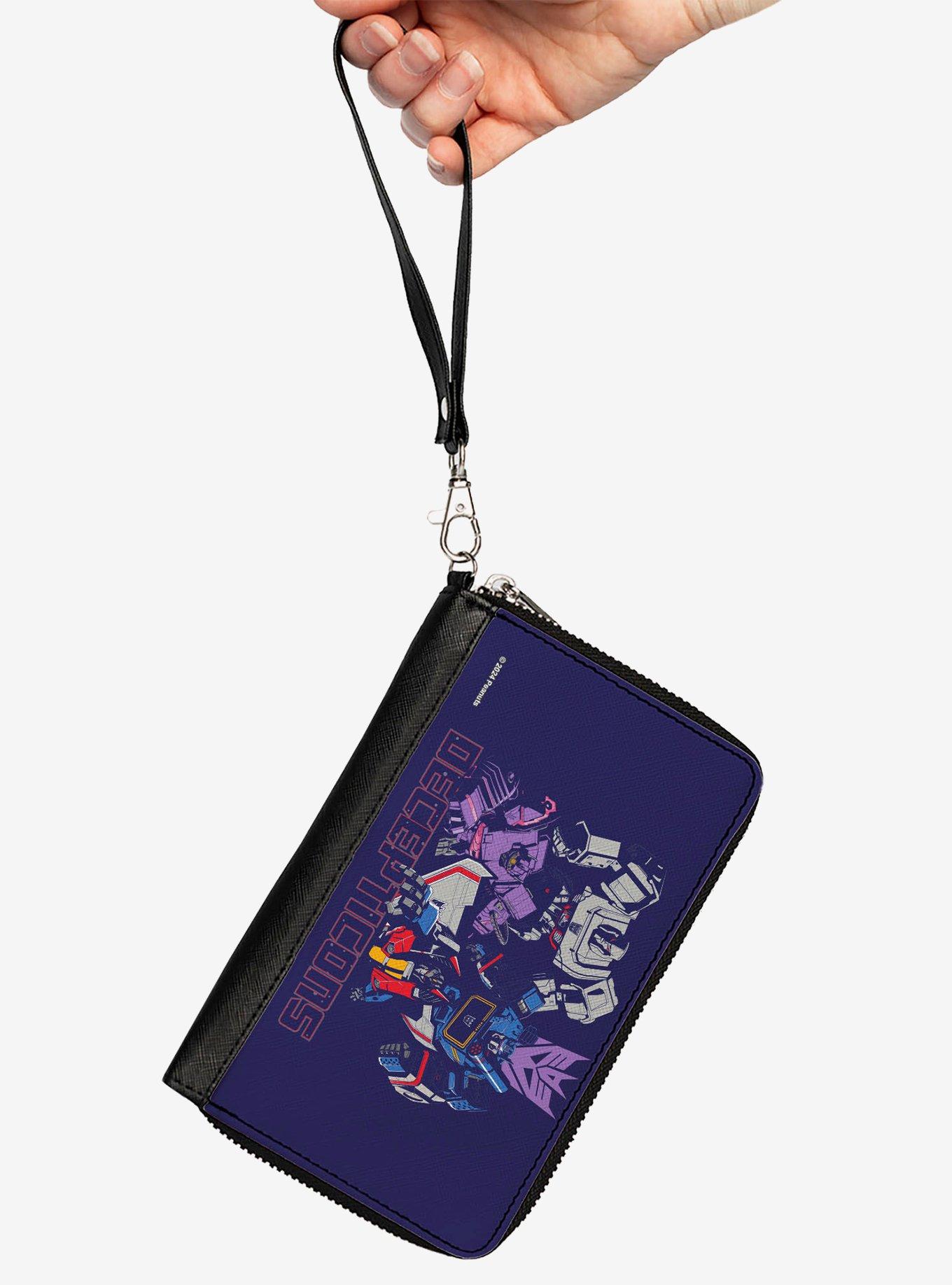 Transformers Decepticons Group Pose and Text Zip Around Wallet, , hi-res
