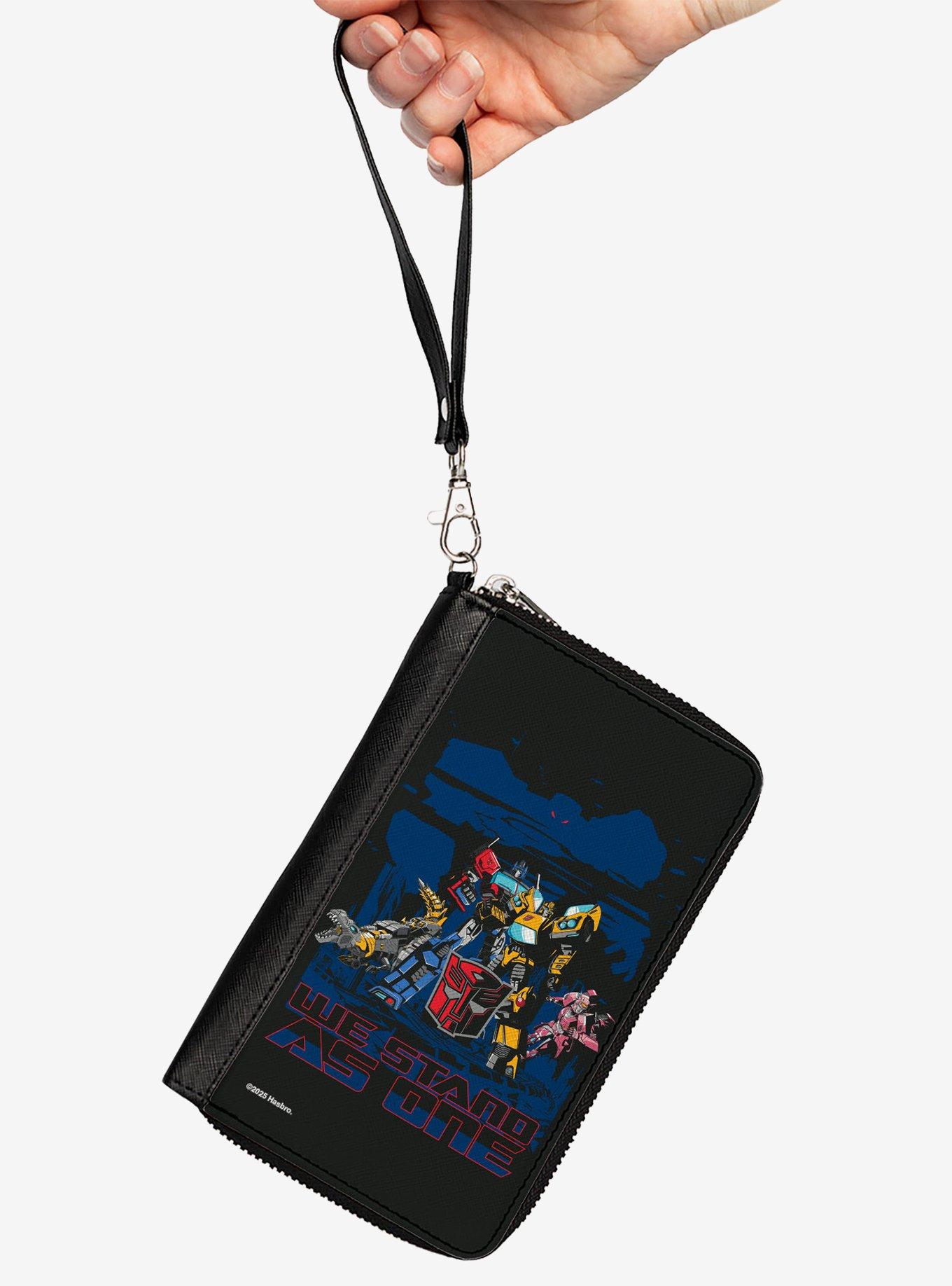 Transformers Autobots We Stand As One Pose Red Zip Around Wallet, , hi-res