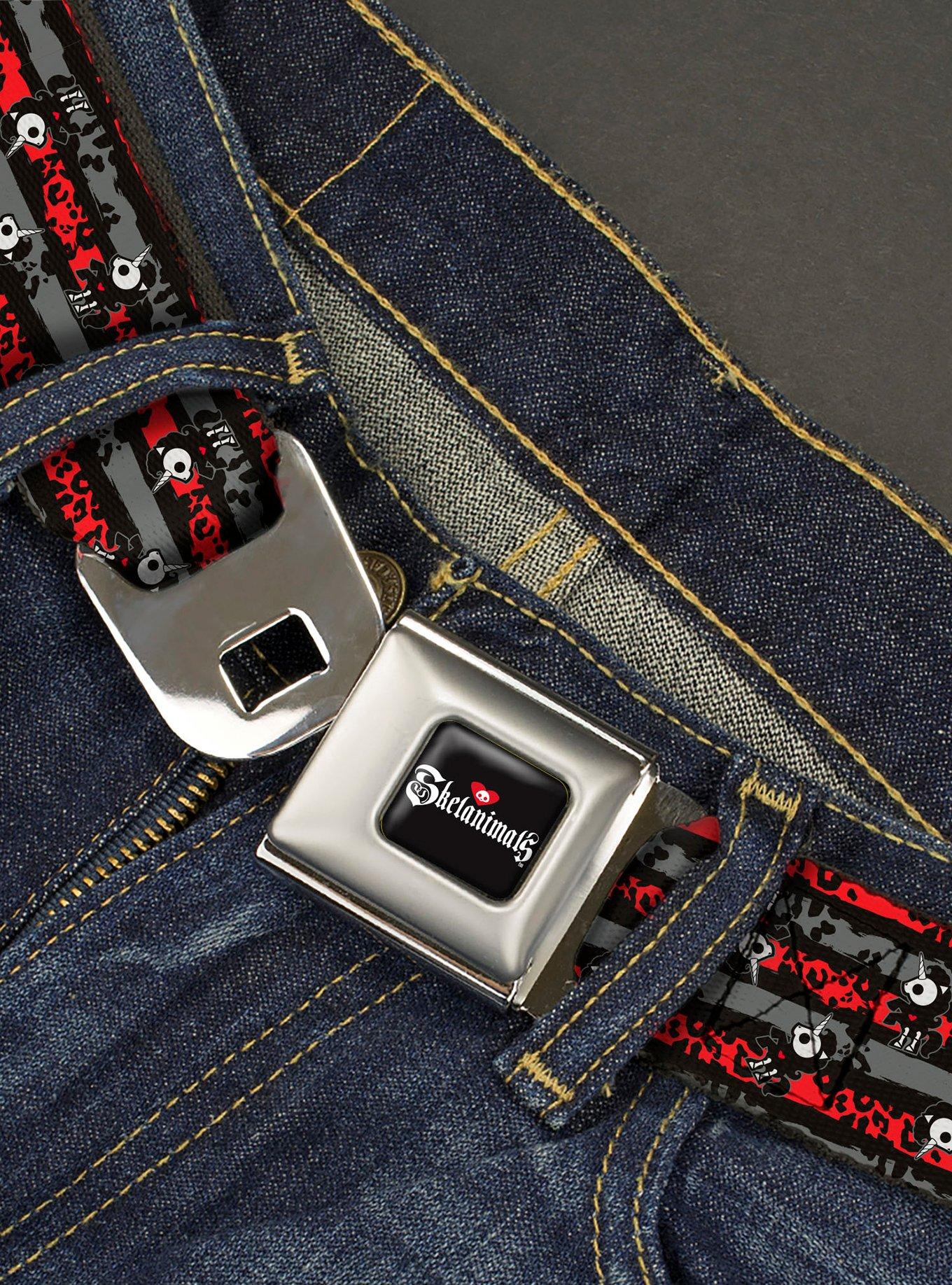 Skelanimals Bonita The Unicorn Poses Stripe Seatbelt Buckle Belt, , hi-res