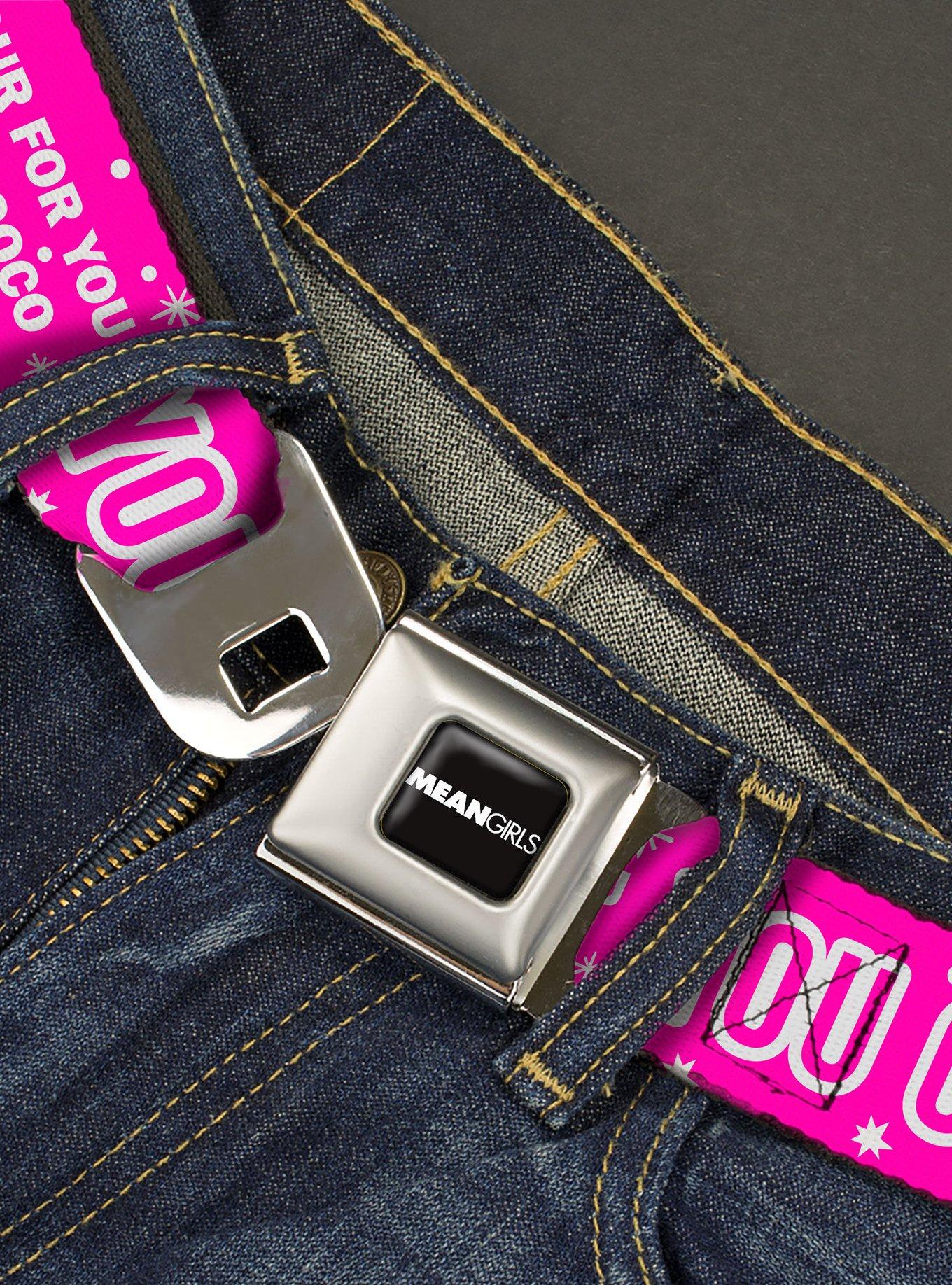Mean Girls You Go Glen Coco Seatbelt Buckle Belt, , hi-res