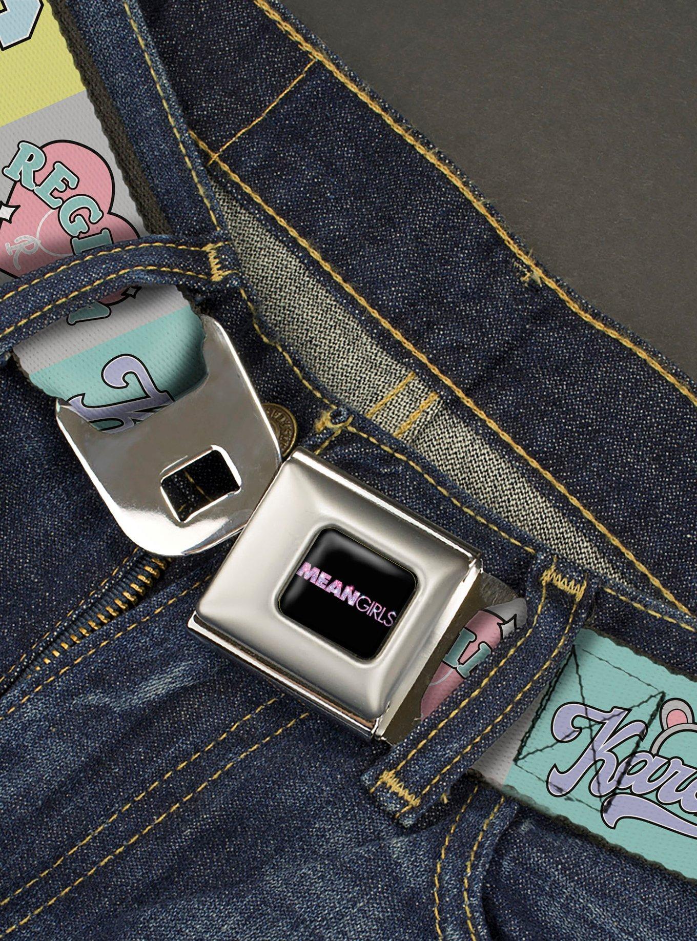 Mean Girls The Plastics Icon Blocks Pastel Seatbelt Buckle Belt, , hi-res
