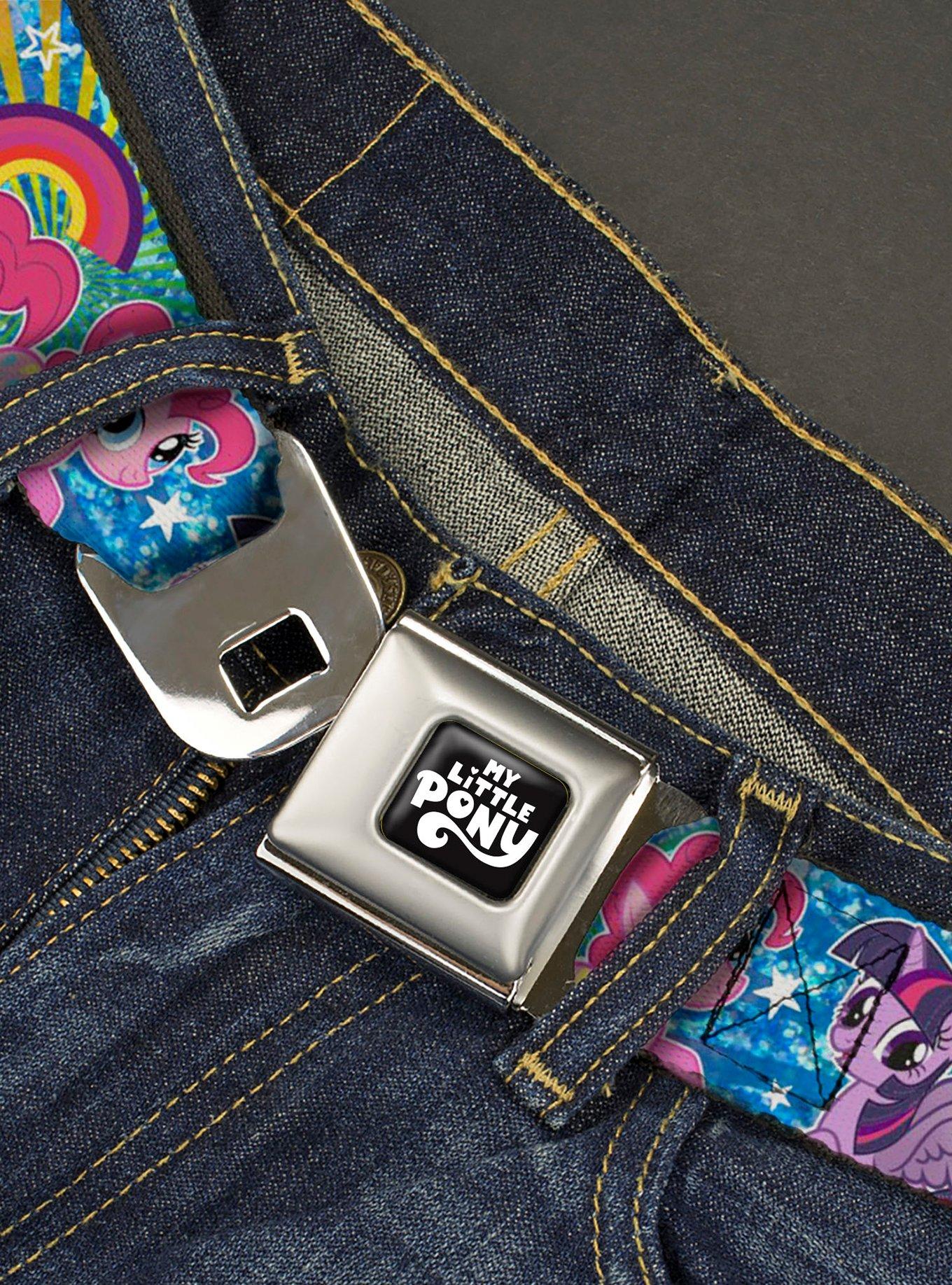 My Little Pony Ponies and Spike Rainbows and Rays Seatbelt Buckle Belt, , hi-res