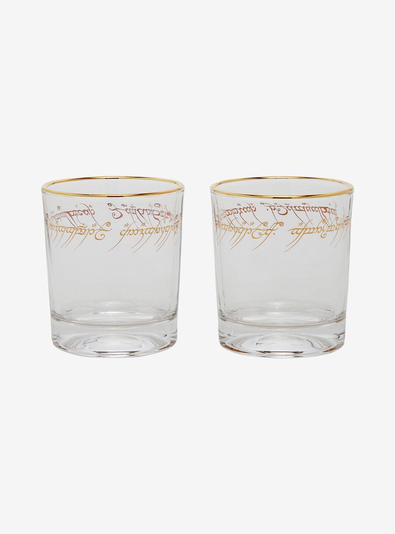 The Lord of The Rings One Ring Script Glass Set - BoxLunch Exclusive, , hi-res