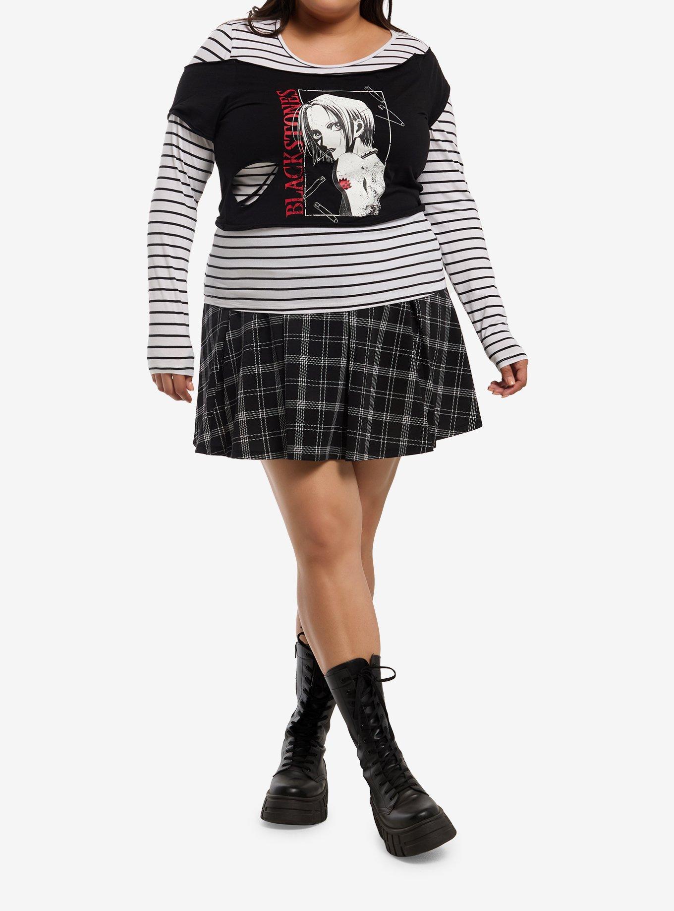Nana Black Stones Girls Twofer Long-Sleeve Top Plus Size, , hi-res