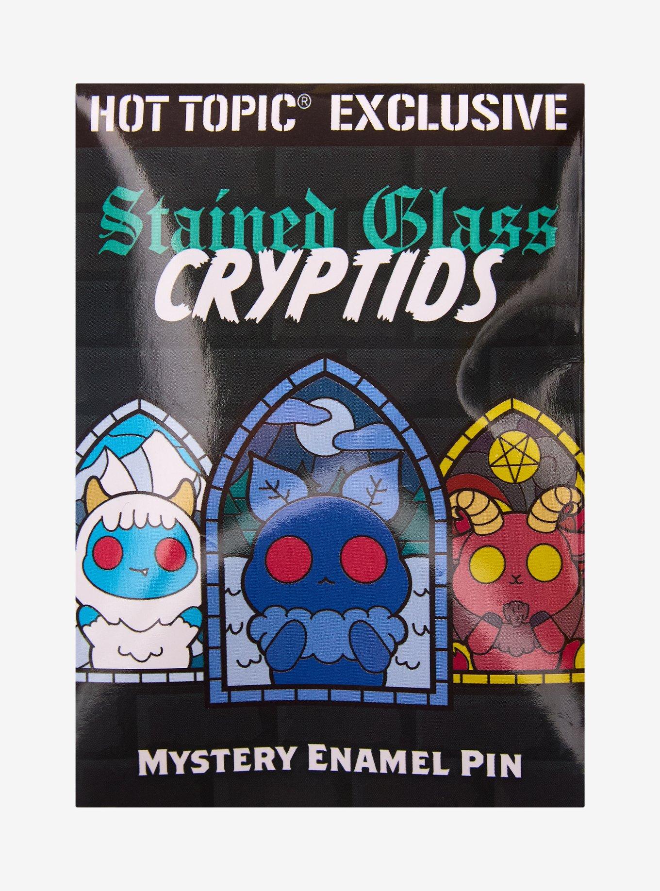 Stained Glass Cryptids Blind Box Enamel Pin Hot Topic Exclusive, , alternate
