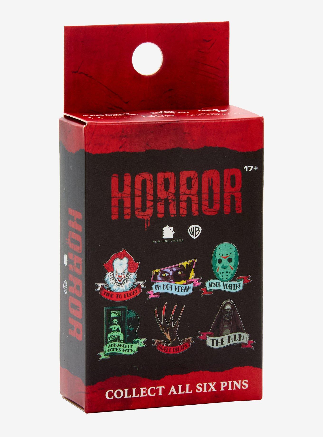 Horror Icons Tattoo Blind Box Enamel Pin — BoxLunch Exclusive, , hi-res