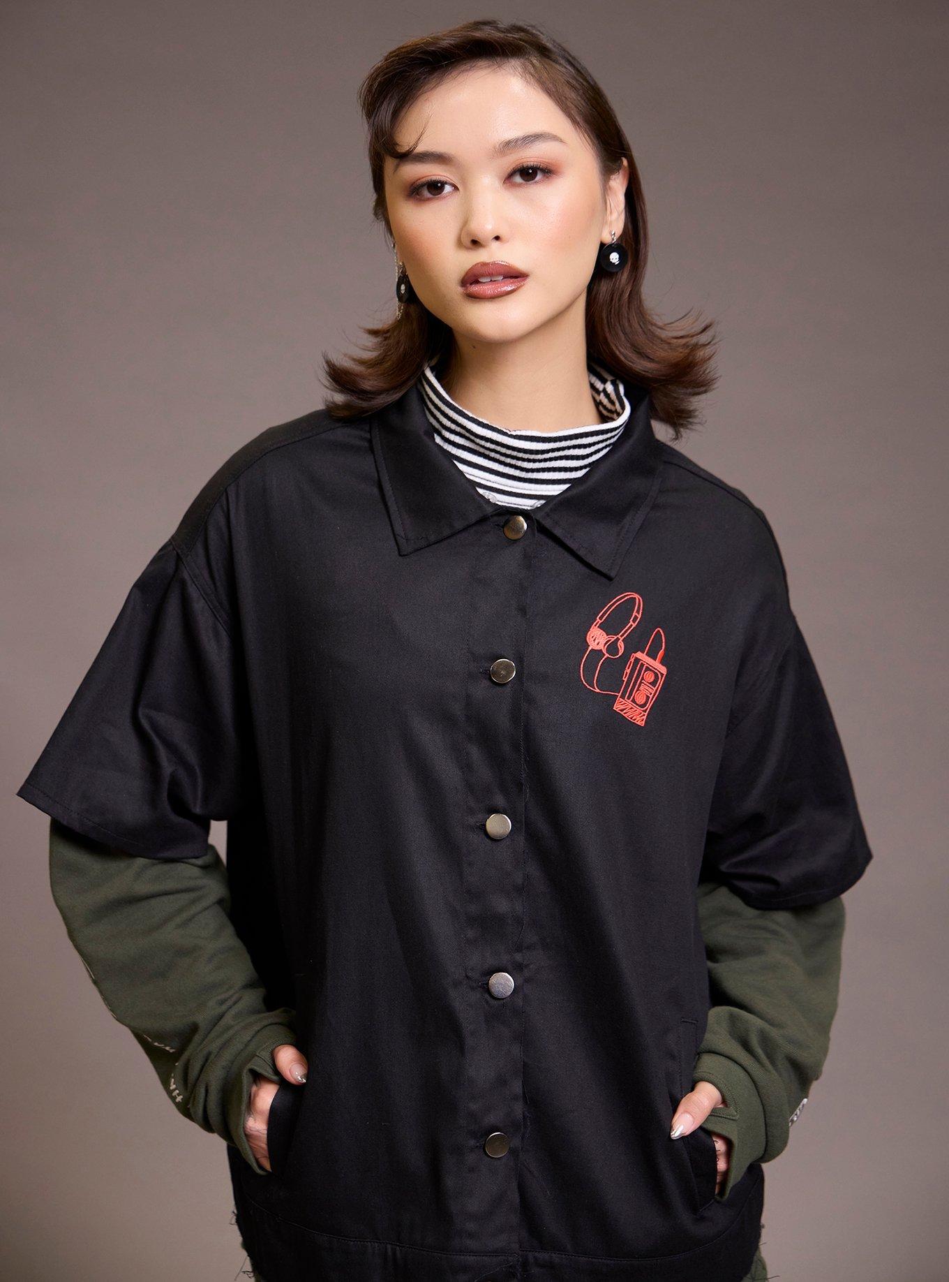 Stranger Things Max Mayfield Music Girls Twofer Jacket, MULTI, alternate