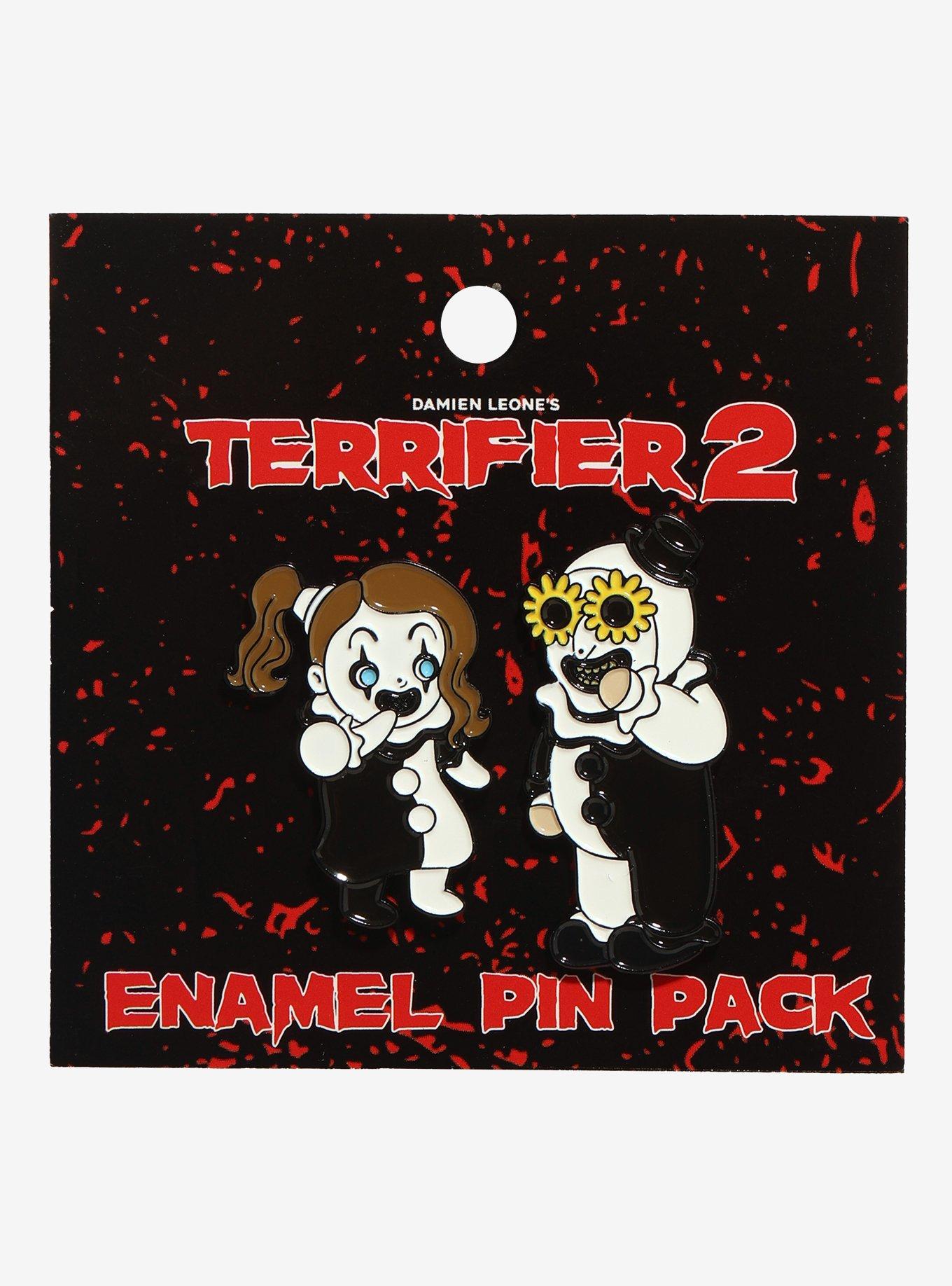Terrifier 2 Art & Little Pale Girl Chibi Enamel Pin Set, , hi-res