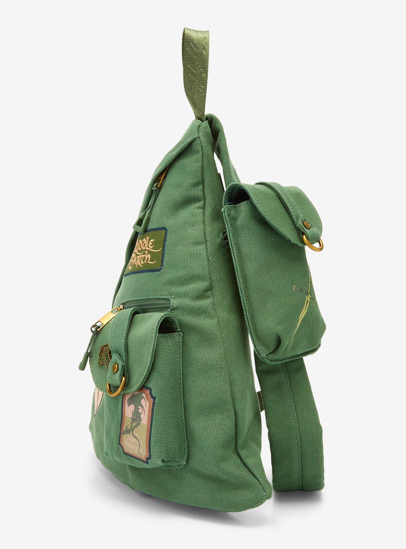 The Lord of the Rings Patches Canvas Sling Crossbody Bag - BoxLunch Exclusive, , hi-res
