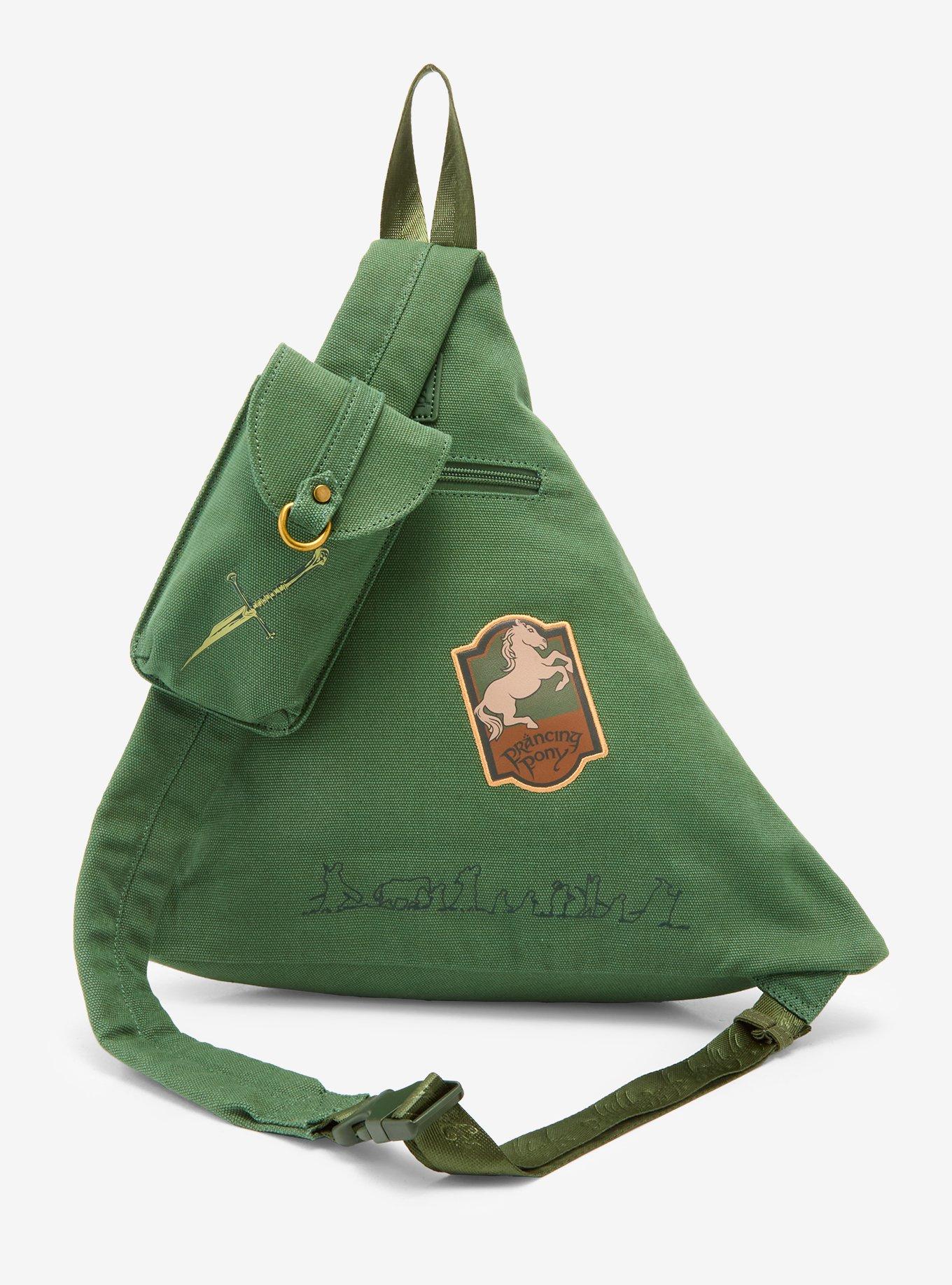 The Lord of the Rings Patches Canvas Sling Crossbody Bag - BoxLunch Exclusive, , alternate