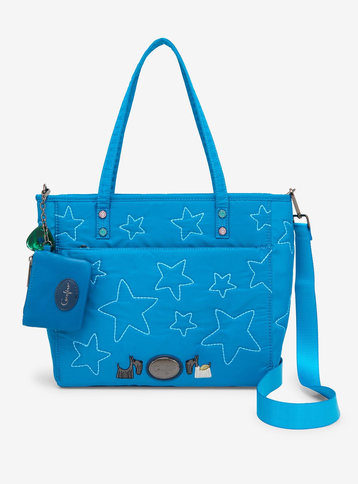 Coraline Stars Quilted Tote Bag - BoxLunch Exclusive, , alternate