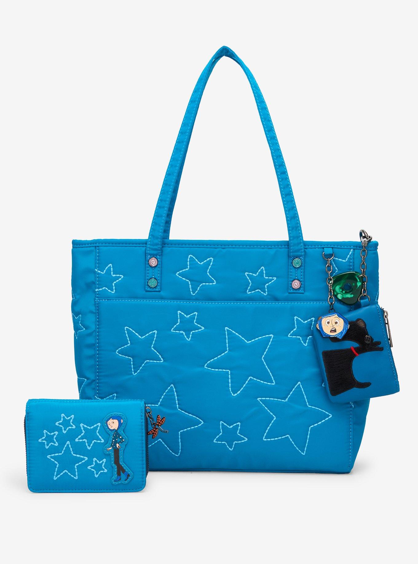 Coraline Stars Quilted Wallet - BoxLunch Exclusive, , alternate