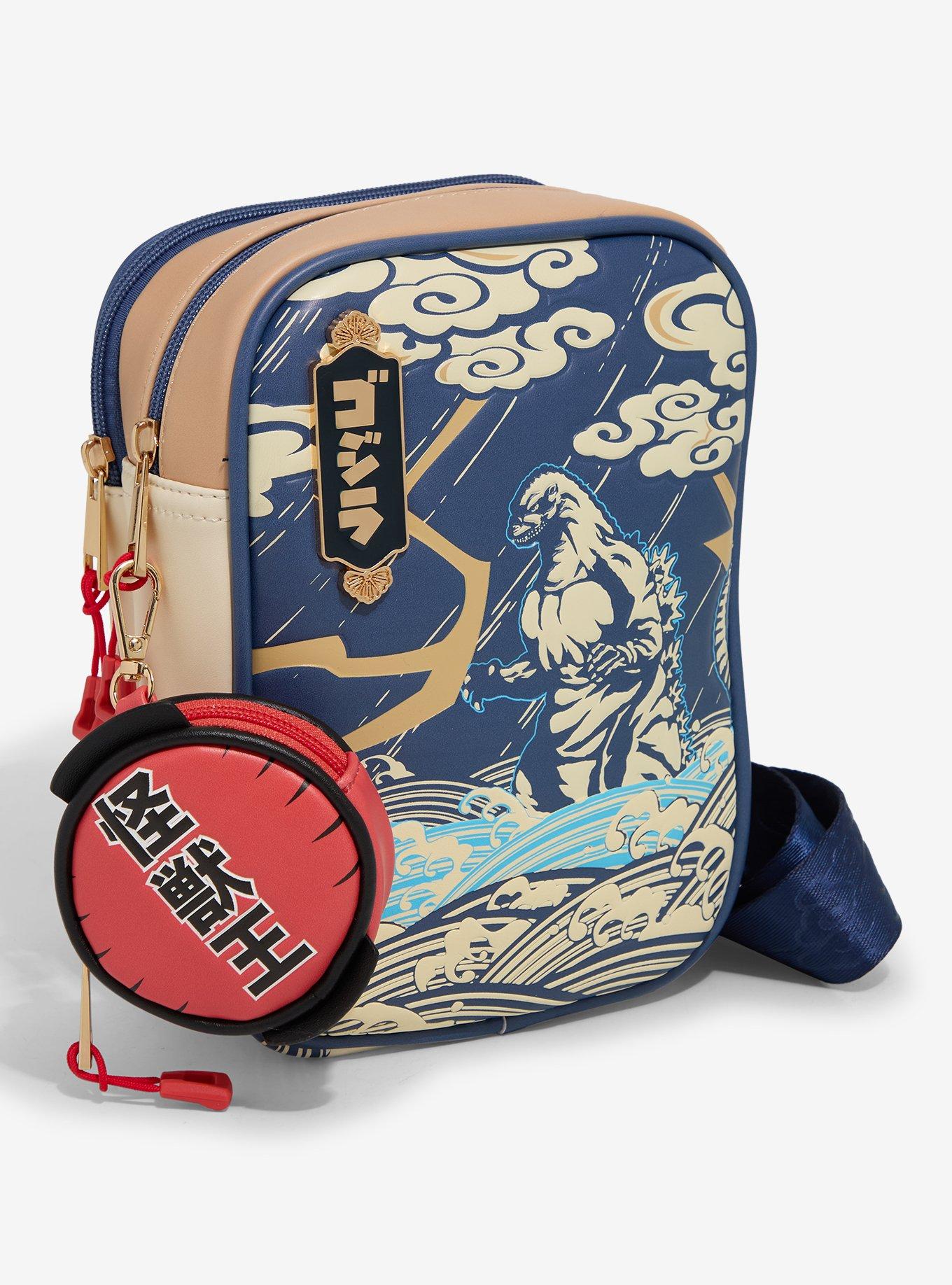 Godzilla Sea Storm Tonal Crossbody Bag with Coin Purse - BoxLunch Exclusive, , hi-res