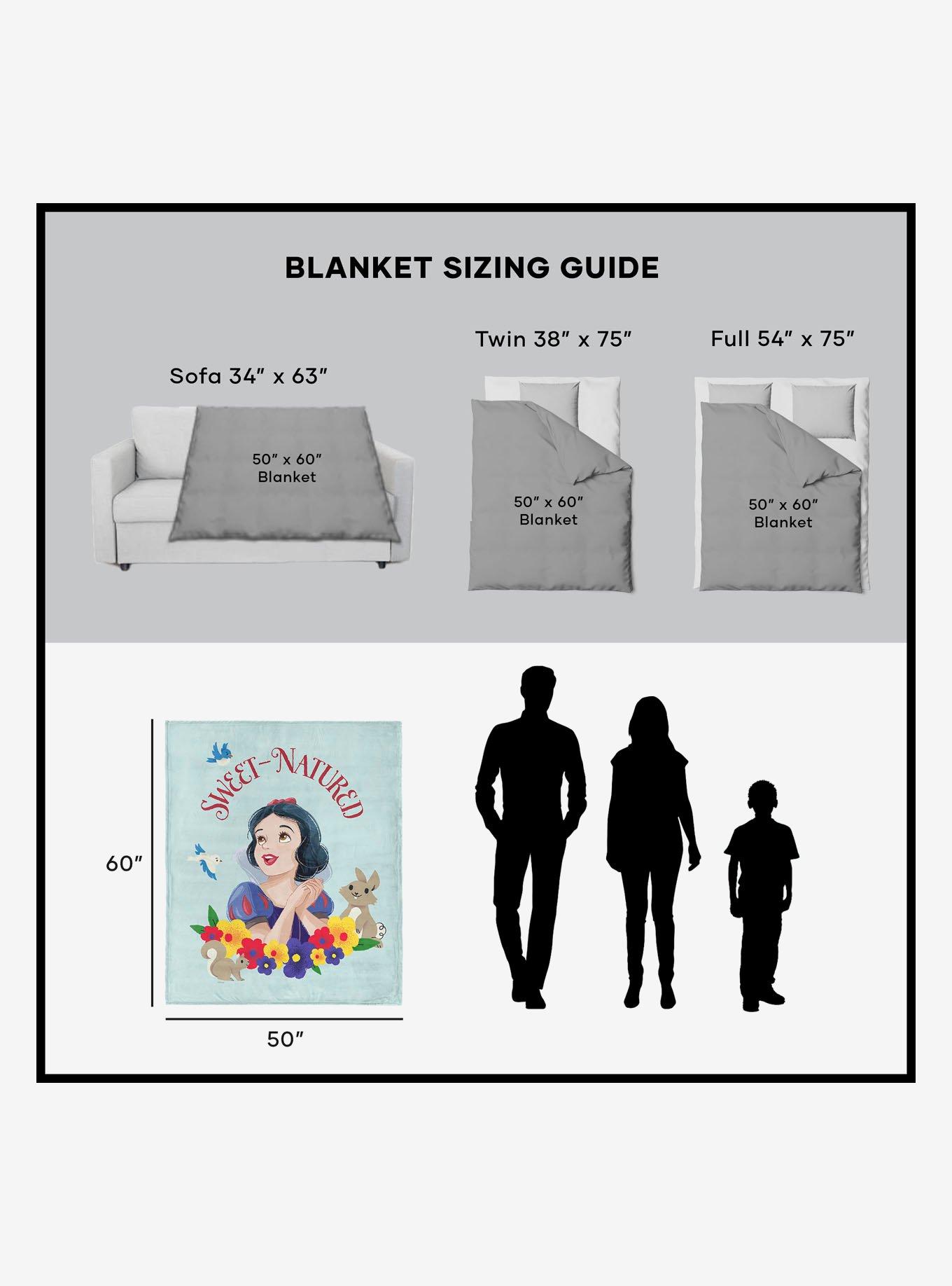 Disney Snow White Sweet Natured 50x60" Silk Touch Throw Blanket, , alternate