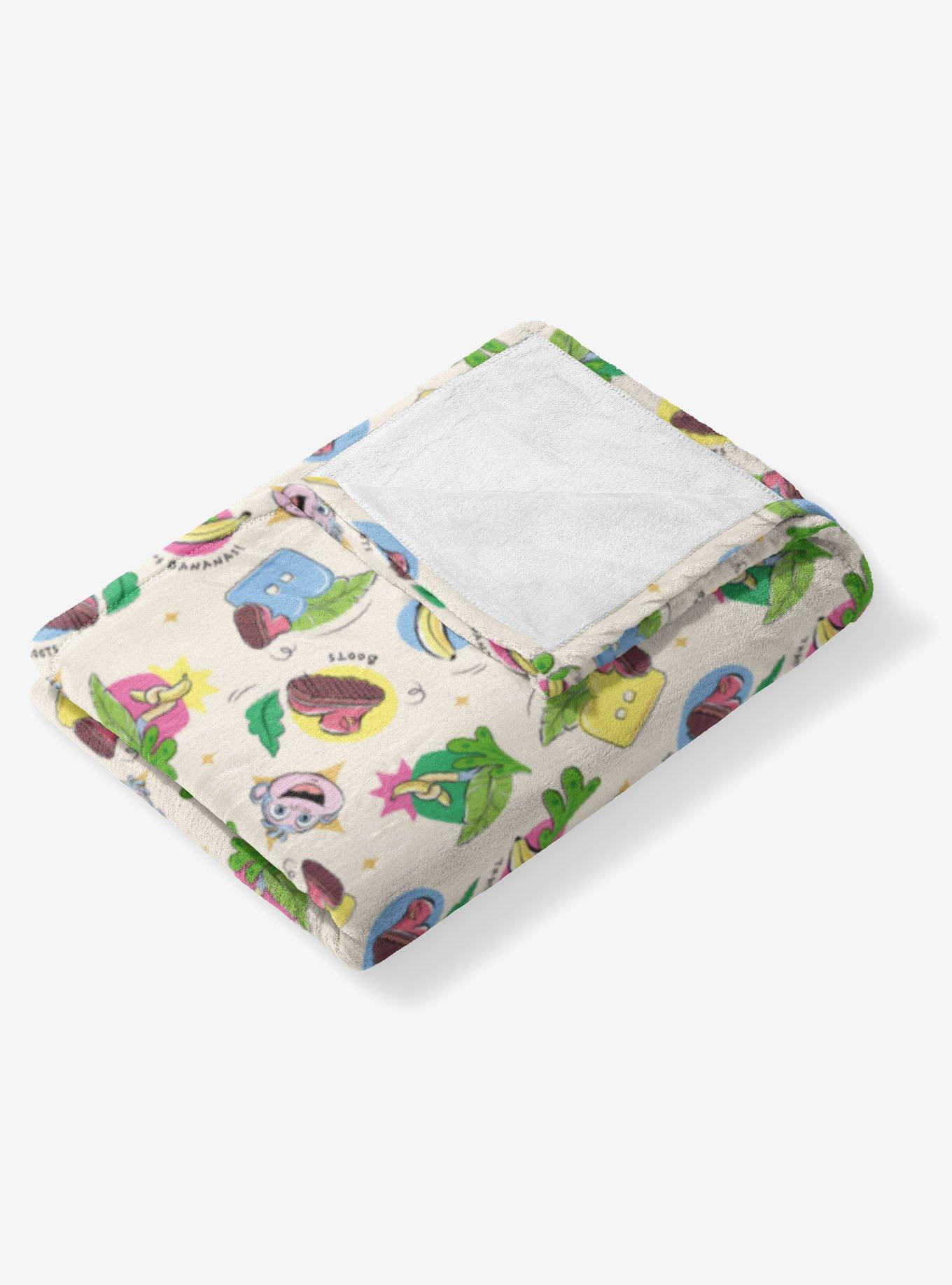 Dora The Explorer Boots Pattern 50x60" Silk Touch Throw Blanket, , alternate