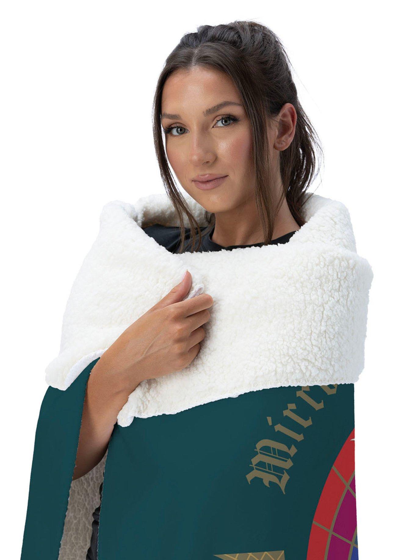 Disney Snow White Stained Glass Mirror Silk Touch Sherpa Throw Blanket, , alternate