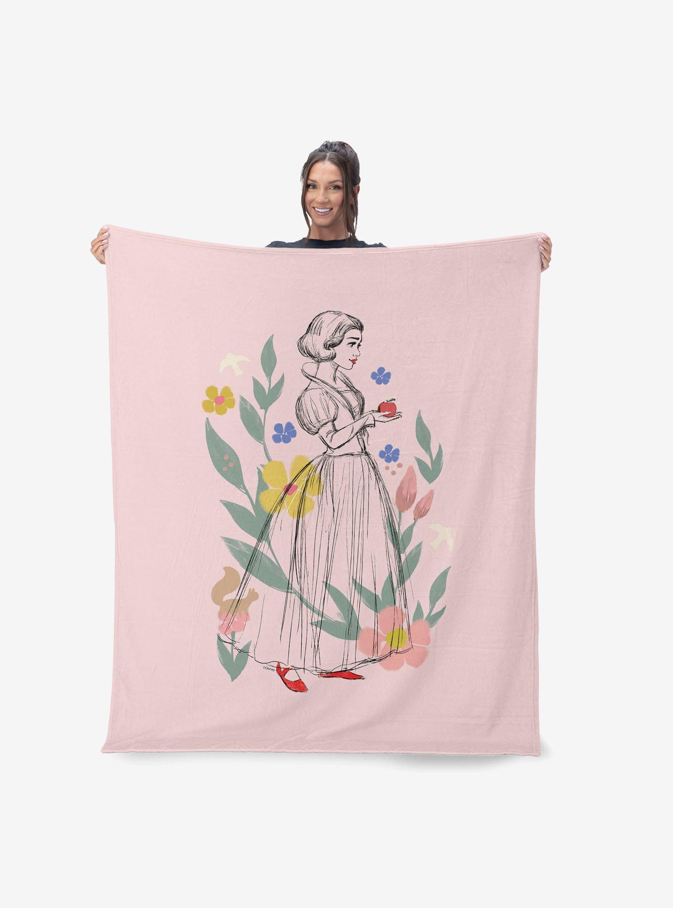 Disney Snow White Woodland Snow White Silk Touch Sherpa Throw Blanket, , alternate