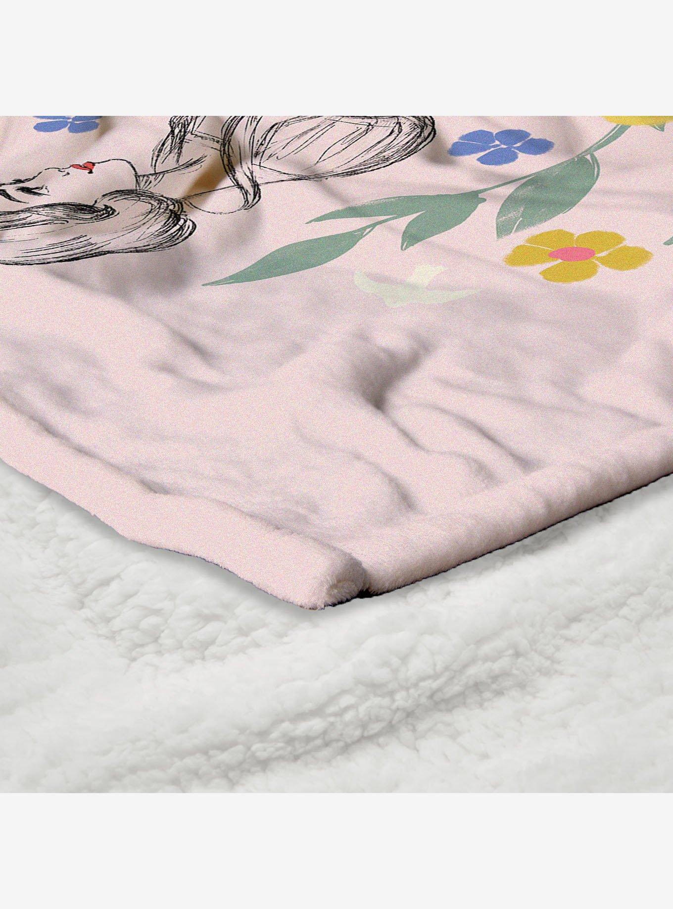 Disney Snow White Woodland Snow White Silk Touch Sherpa Throw Blanket, , alternate