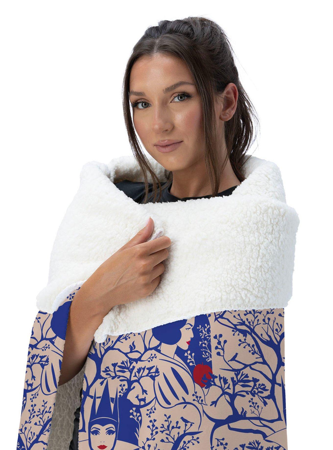 Disney Snow White Forest of Apples Silk Touch Sherpa Throw Blanket, , alternate