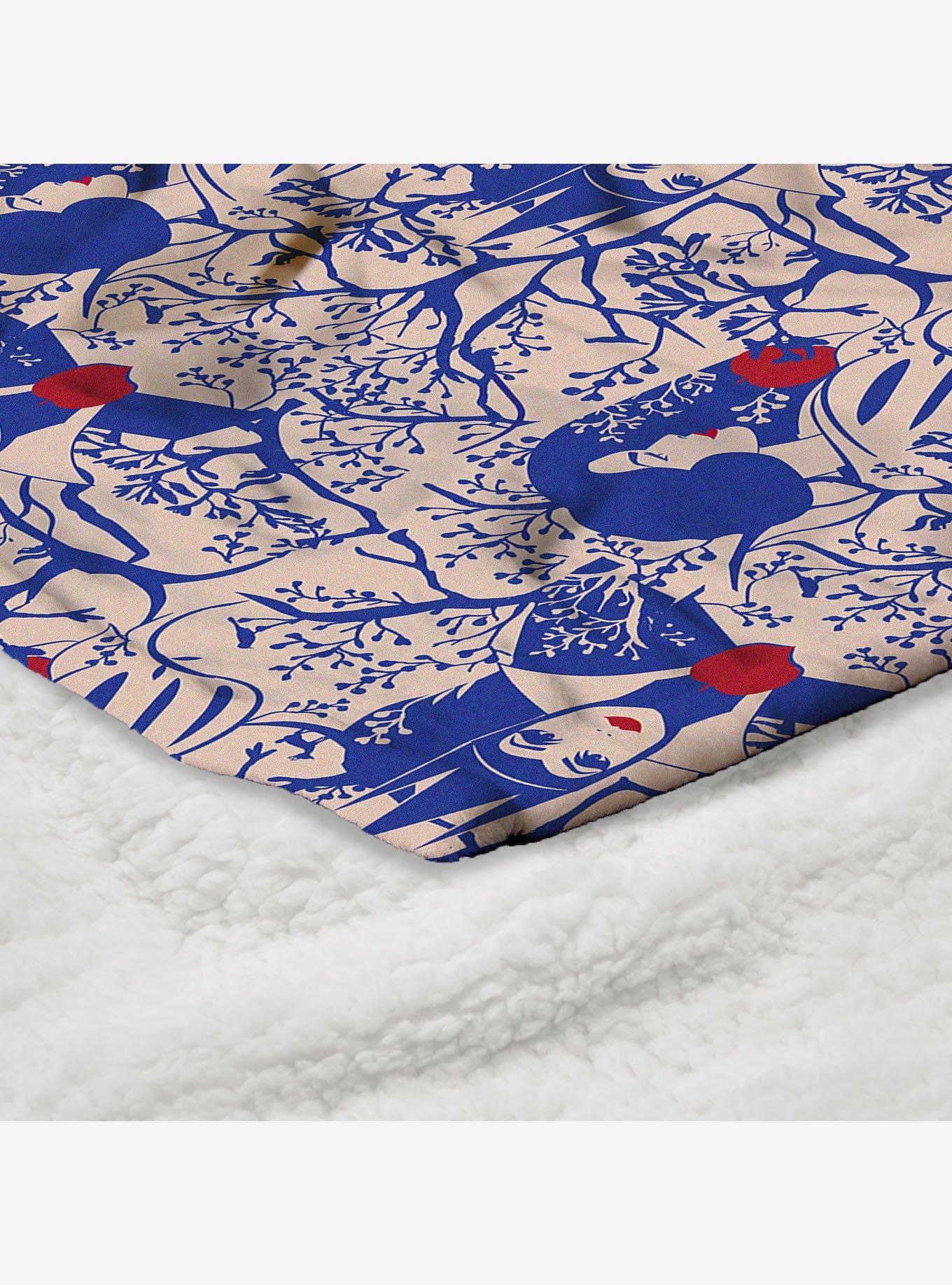 Disney Snow White Forest of Apples Silk Touch Sherpa Throw Blanket, , alternate