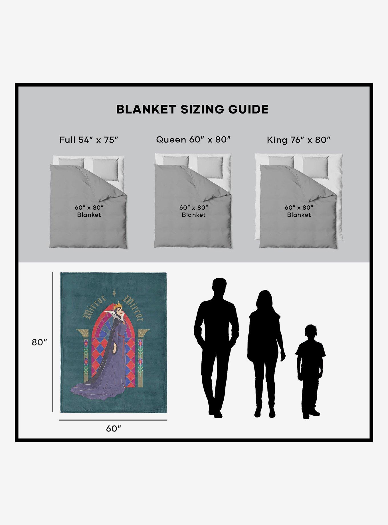 Disney Snow White Stained Glass Mirror 60x80" Silk Touch Throw Blanket, , alternate