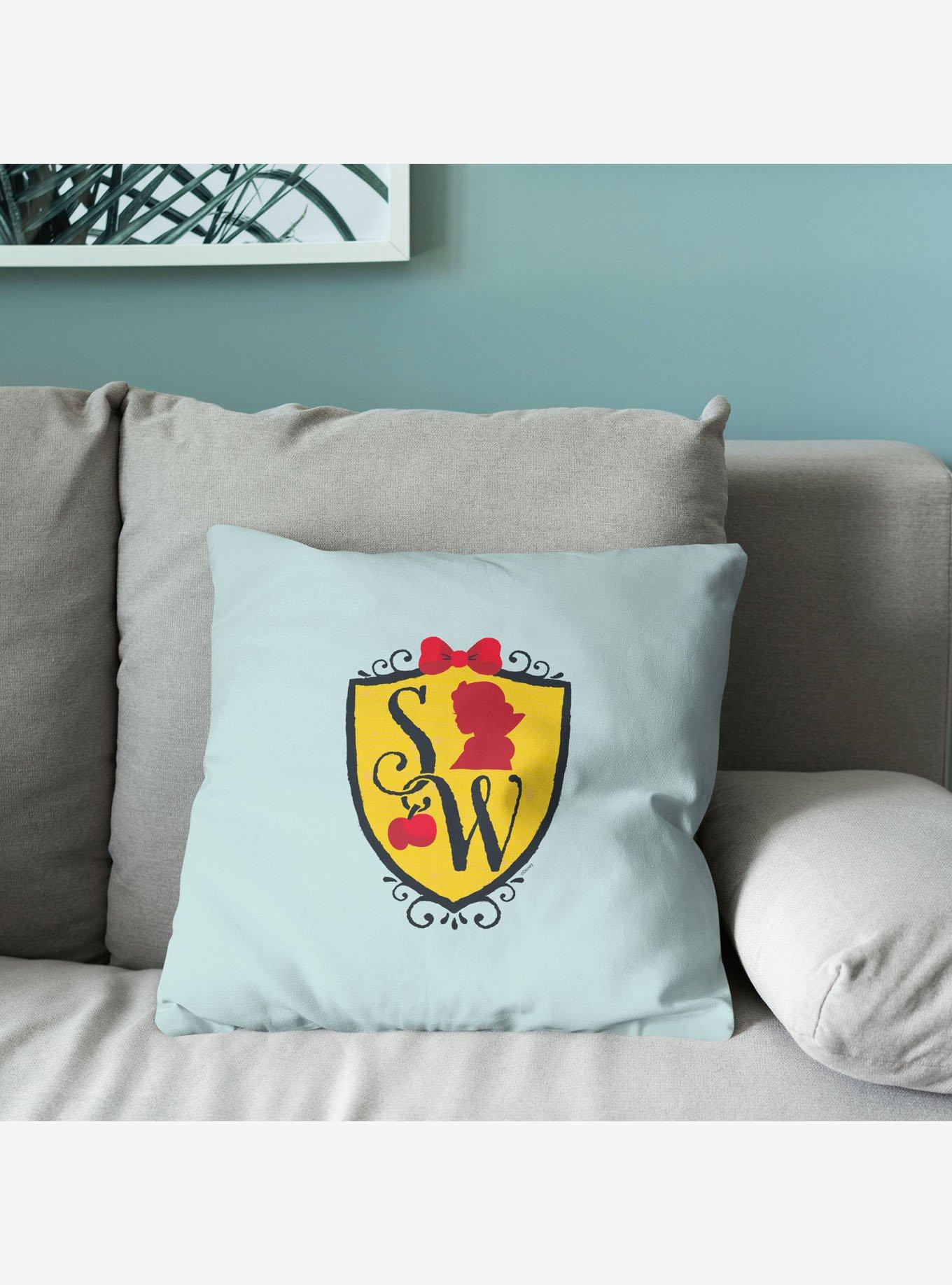 Disney Snow White Logo Printed Throw Pillow, , alternate