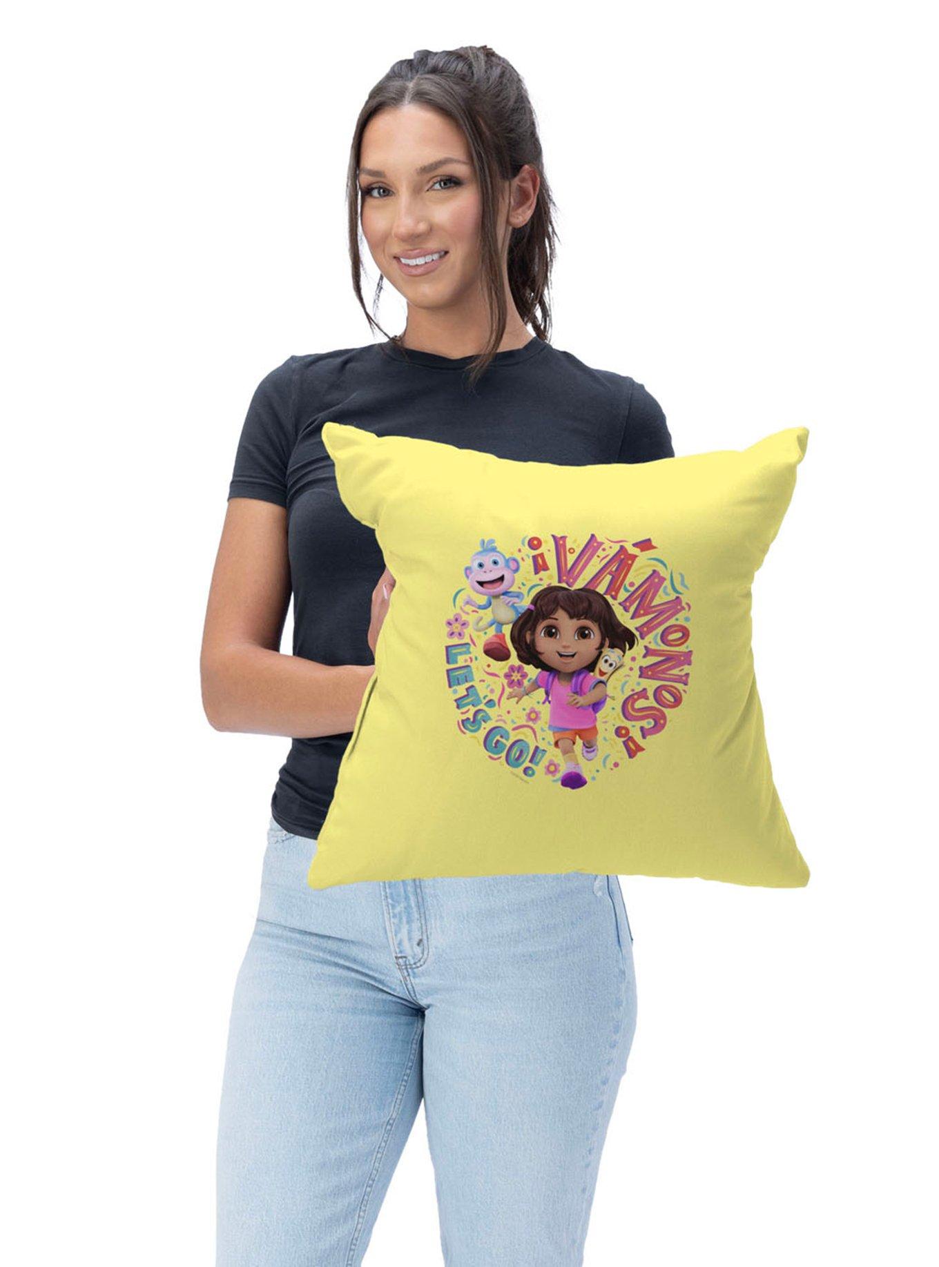 Dora The Explorer Vamos Let's Go Throw Pillow, , alternate