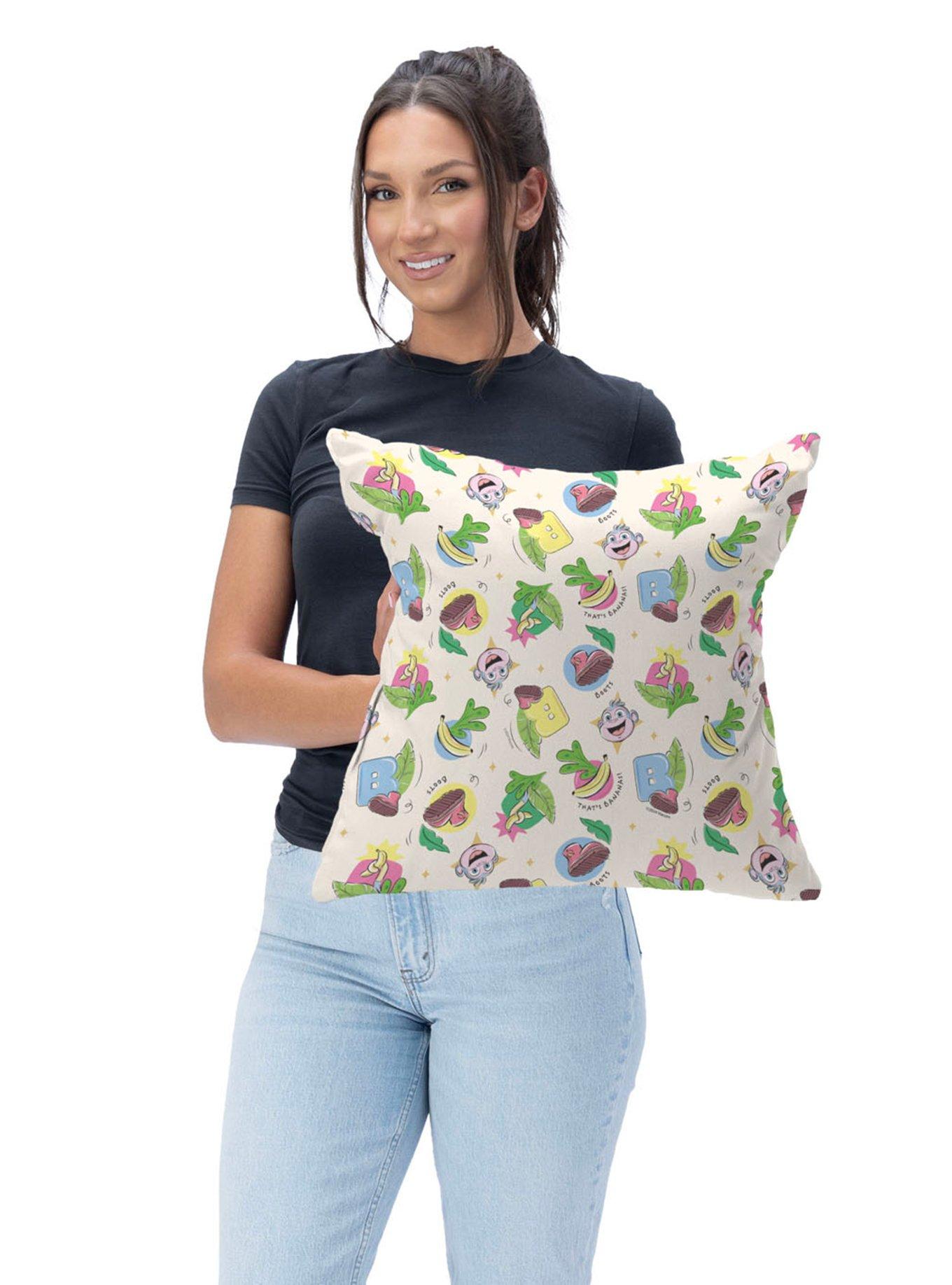 Dora The Explorer Boots Pattern Throw Pillow, , hi-res
