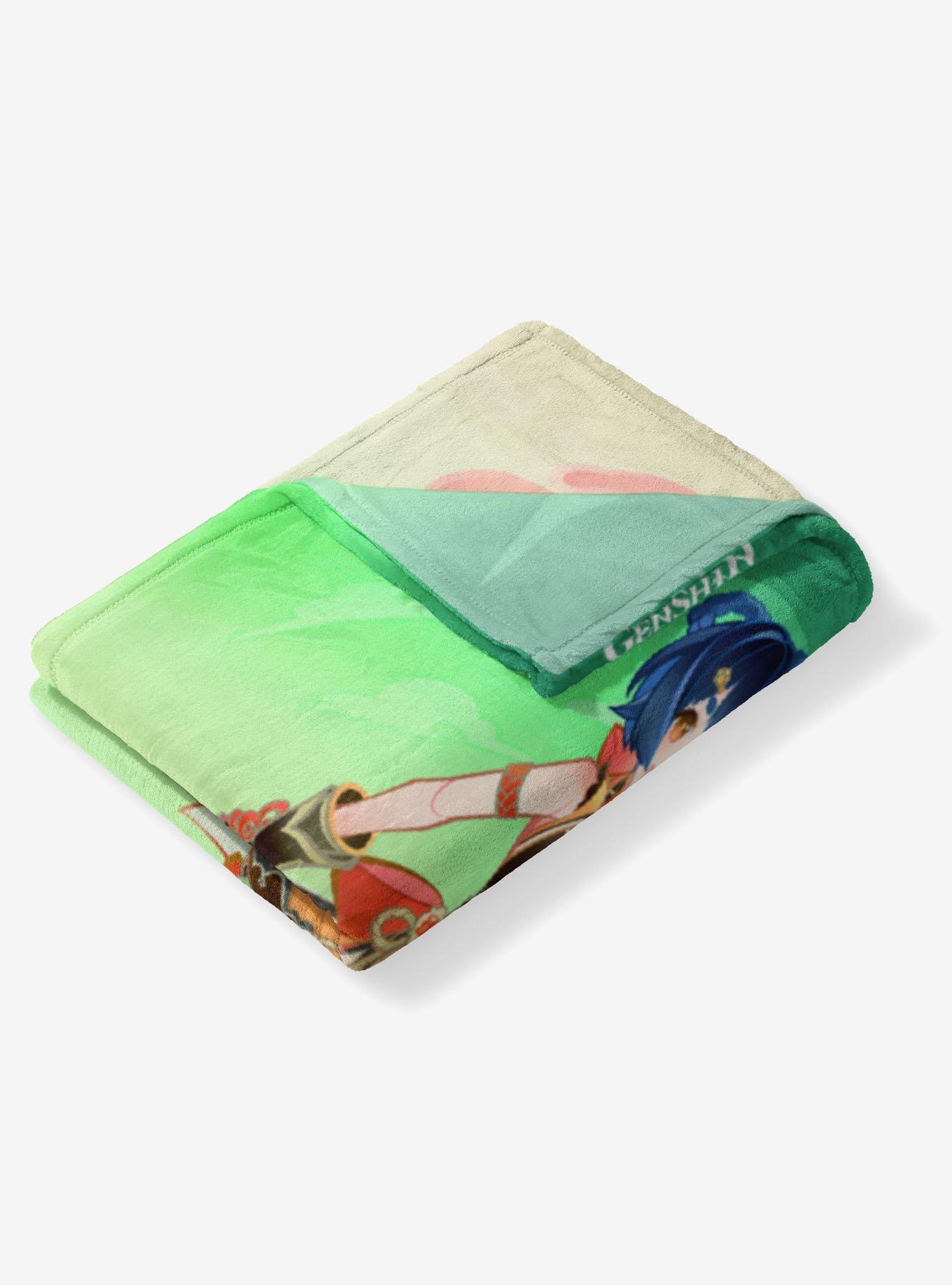 Genshin Impact Character 010 Xiangling Silk Touch Throw Blanket, , hi-res