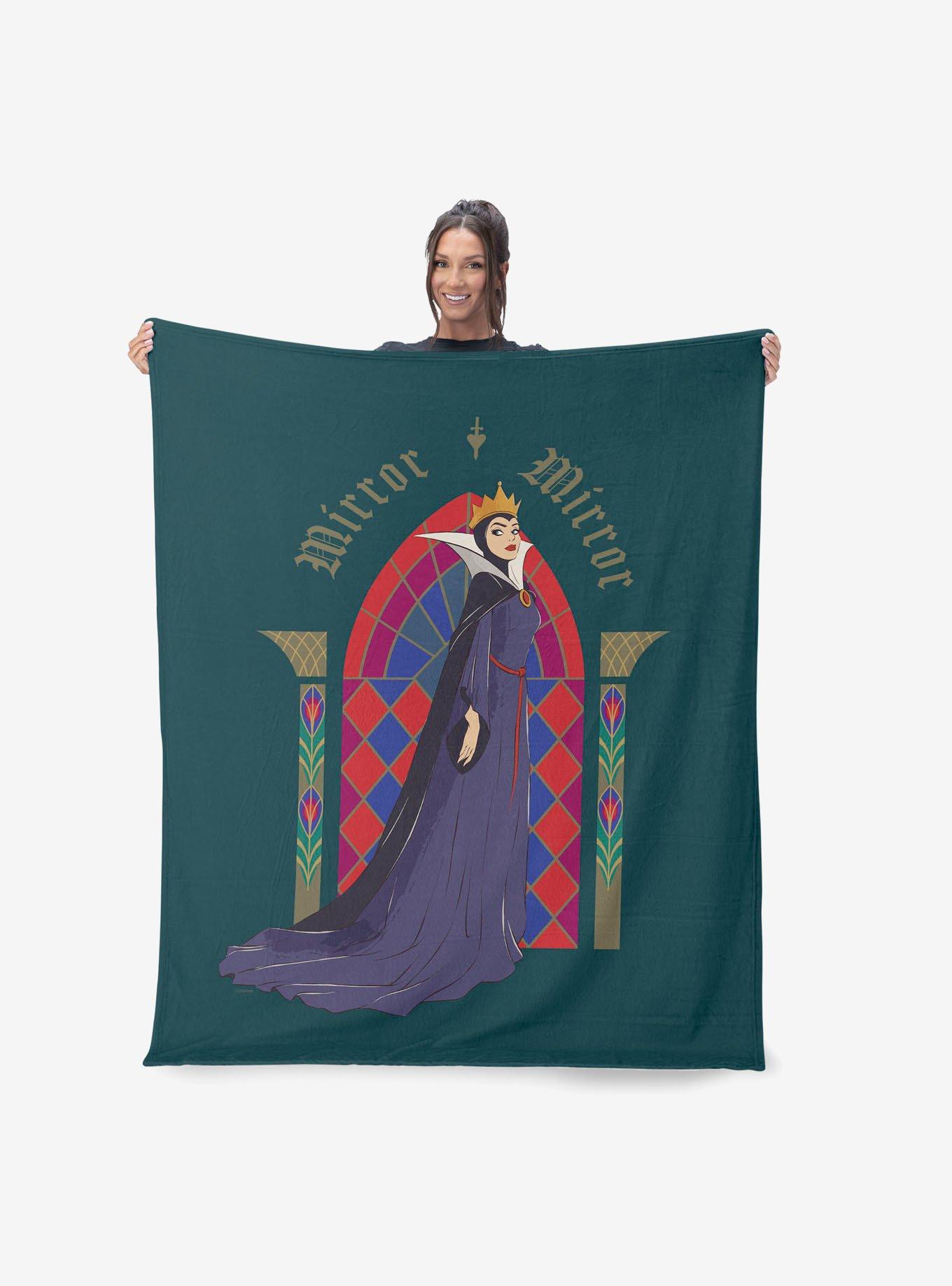 Disney Snow White Stained Glass Mirror 40x50" Silk Touch Throw Blanket, , hi-res