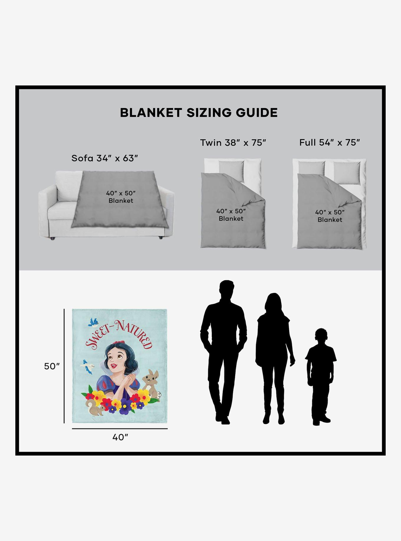 Disney Snow White Sweet Natured 40x50" Silk Touch Throw Blanket, , alternate