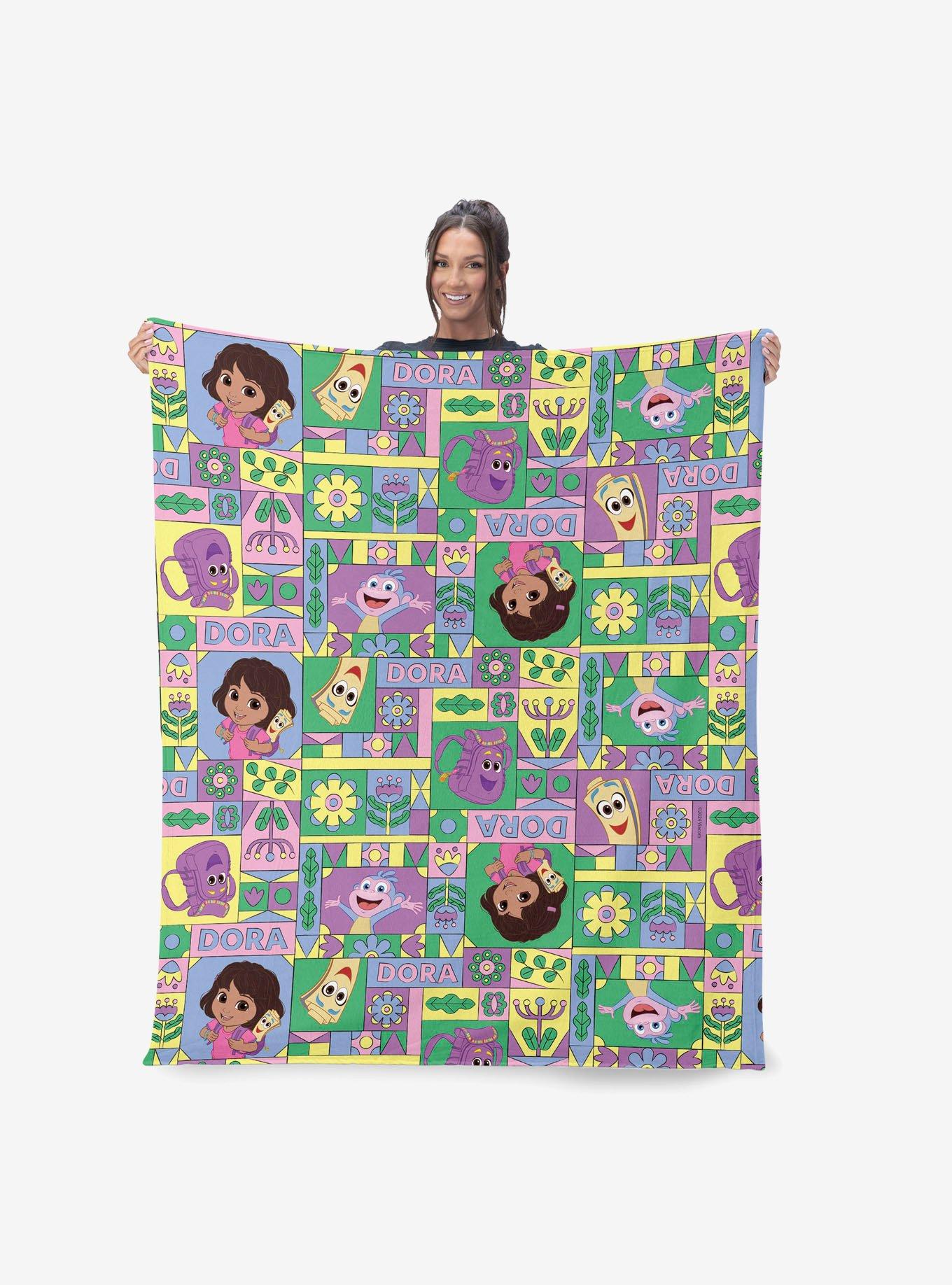 Dora The Explorer Dora and Friends Collage 40x50" Silk Touch Throw Blanket, , hi-res