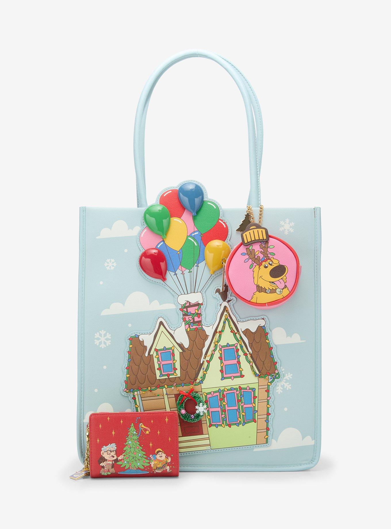 Disney Pixar Up Balloon House Holiday Tote Bag With Coin Purse, , alternate - view 3