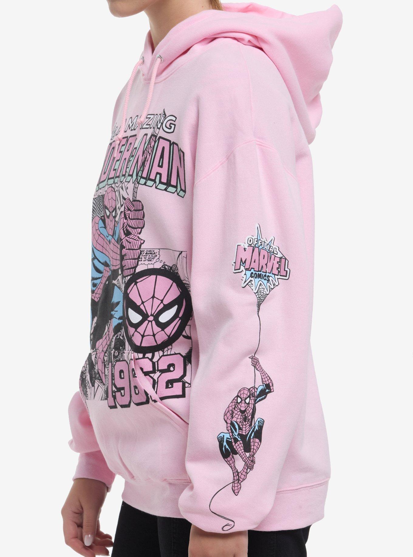 Marvel Spider-Man 1962 Pink Girls Hoodie, MULTI, alternate