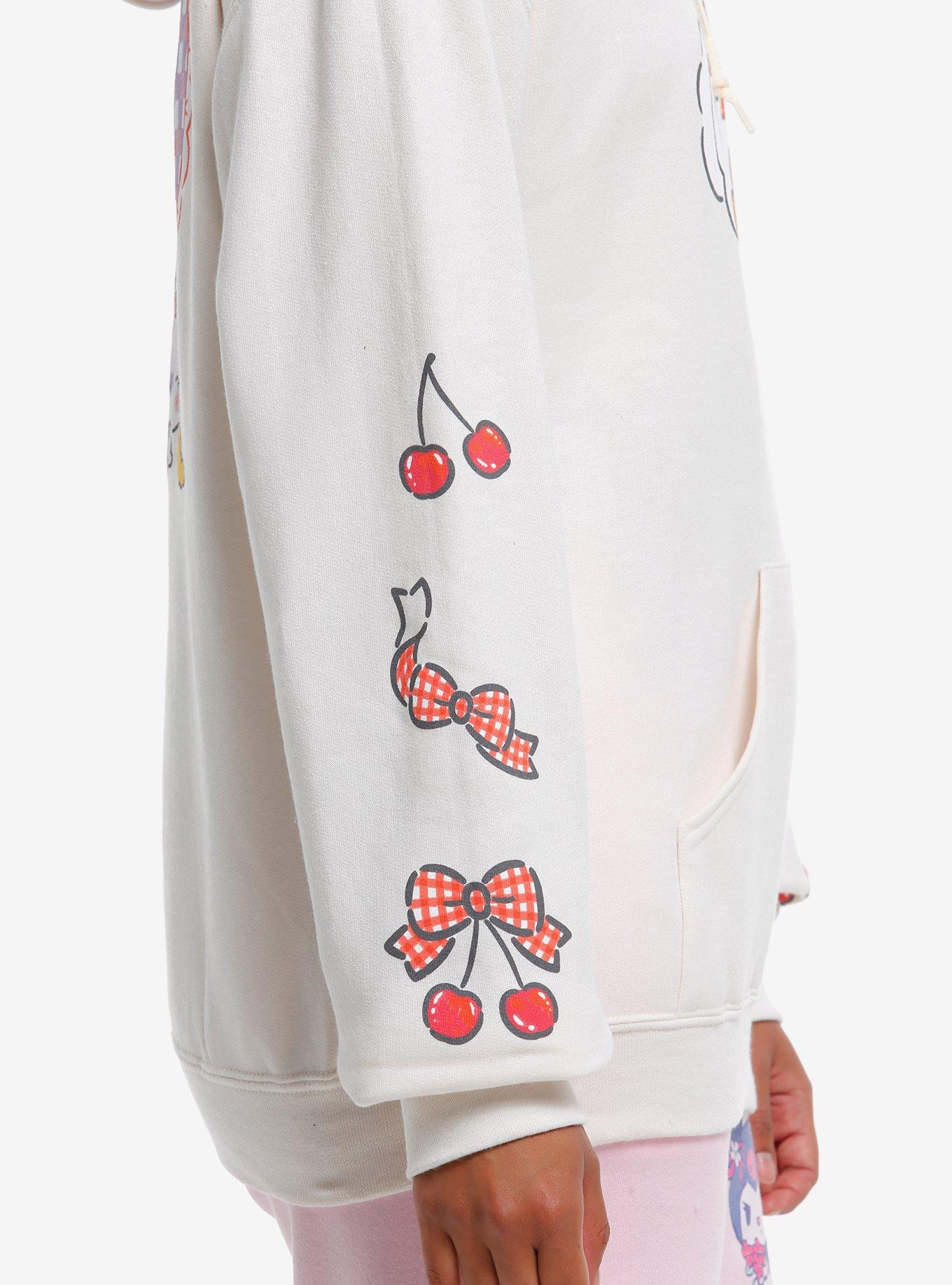 Cogimyun Gingham Bow Hoodie, MULTI, alternate