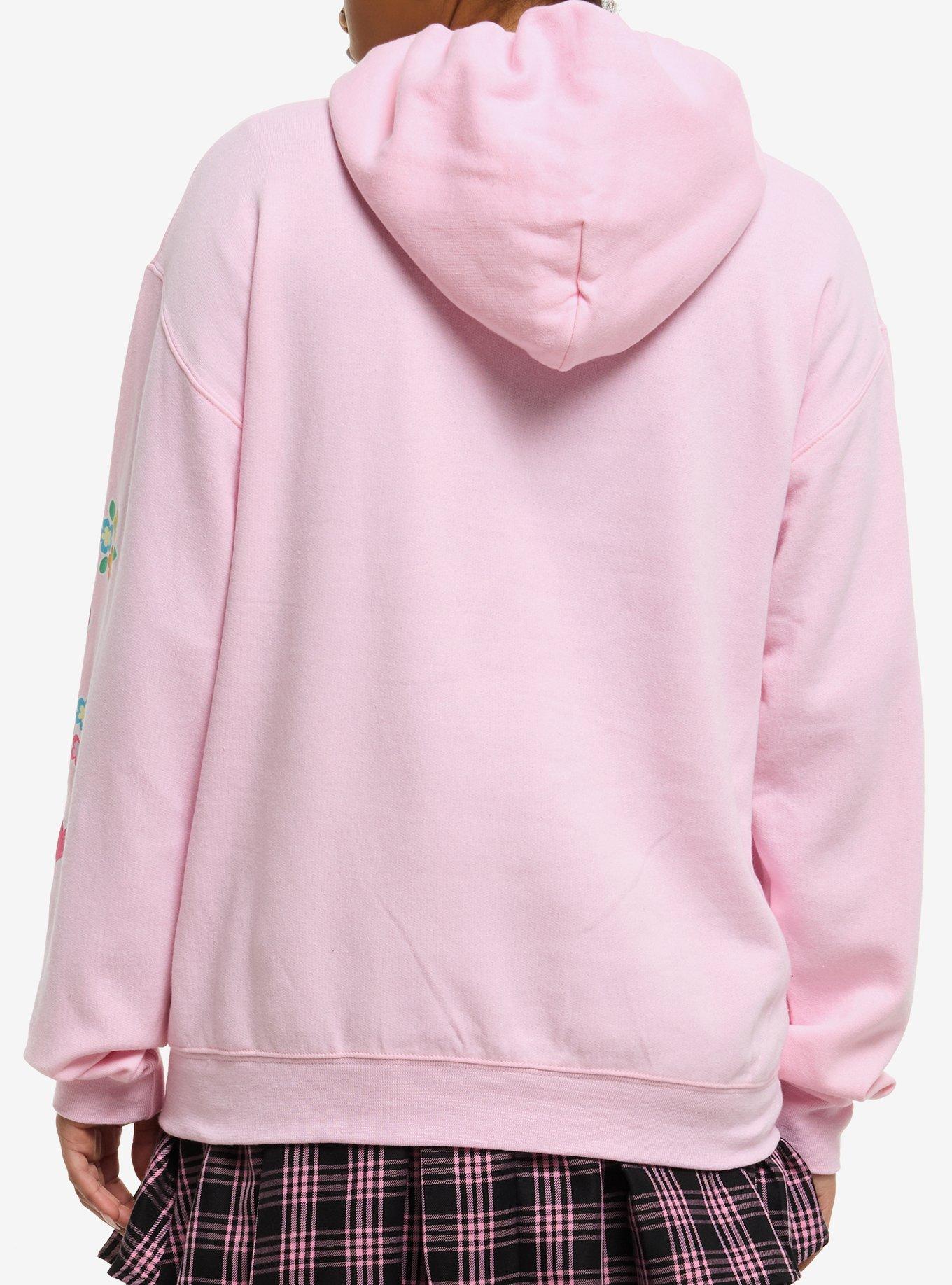 U*SA*HA*NA Pink Flower Girls Hoodie, MULTI, alternate