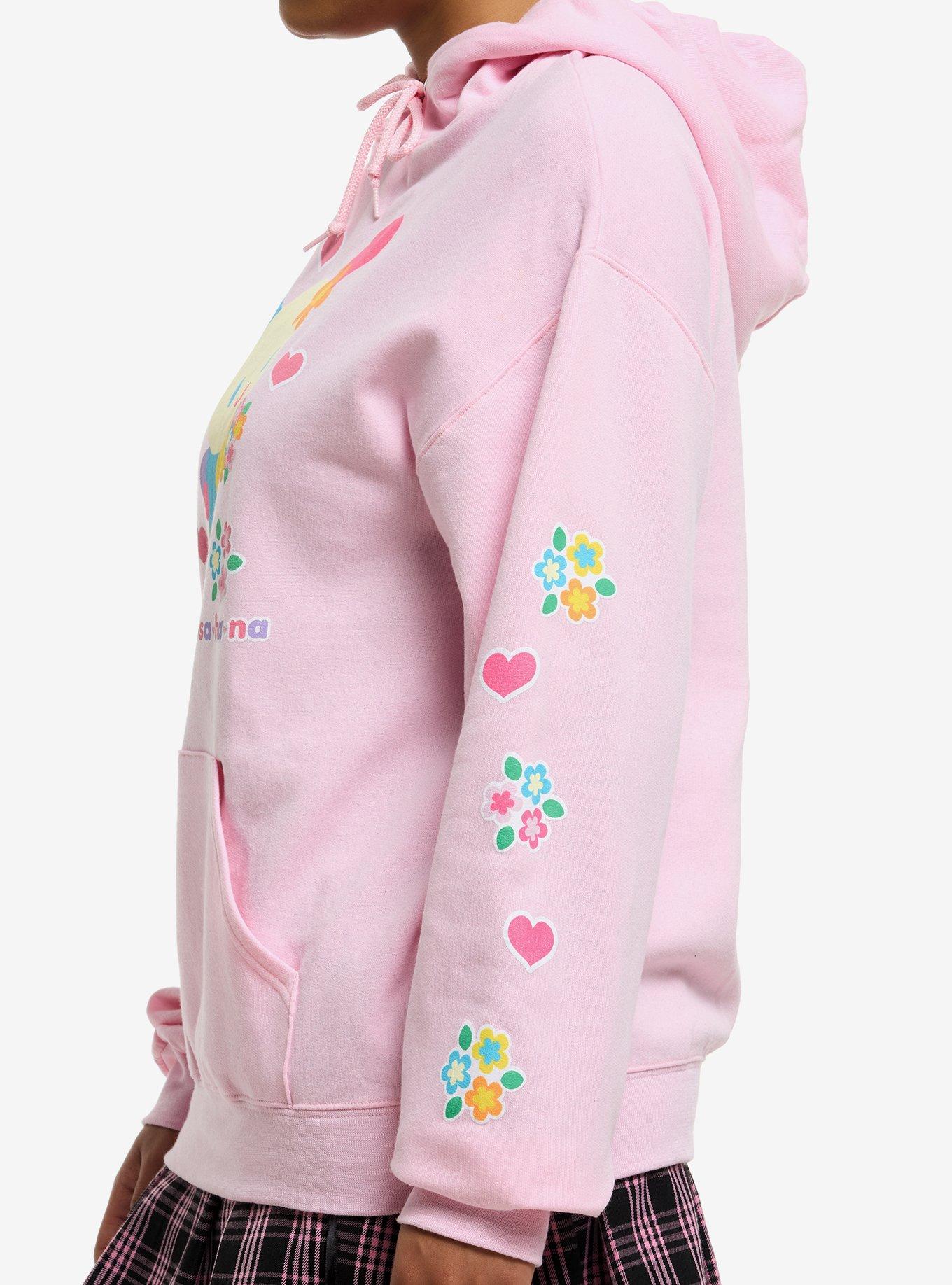 U*SA*HA*NA Pink Flower Girls Hoodie, MULTI, alternate