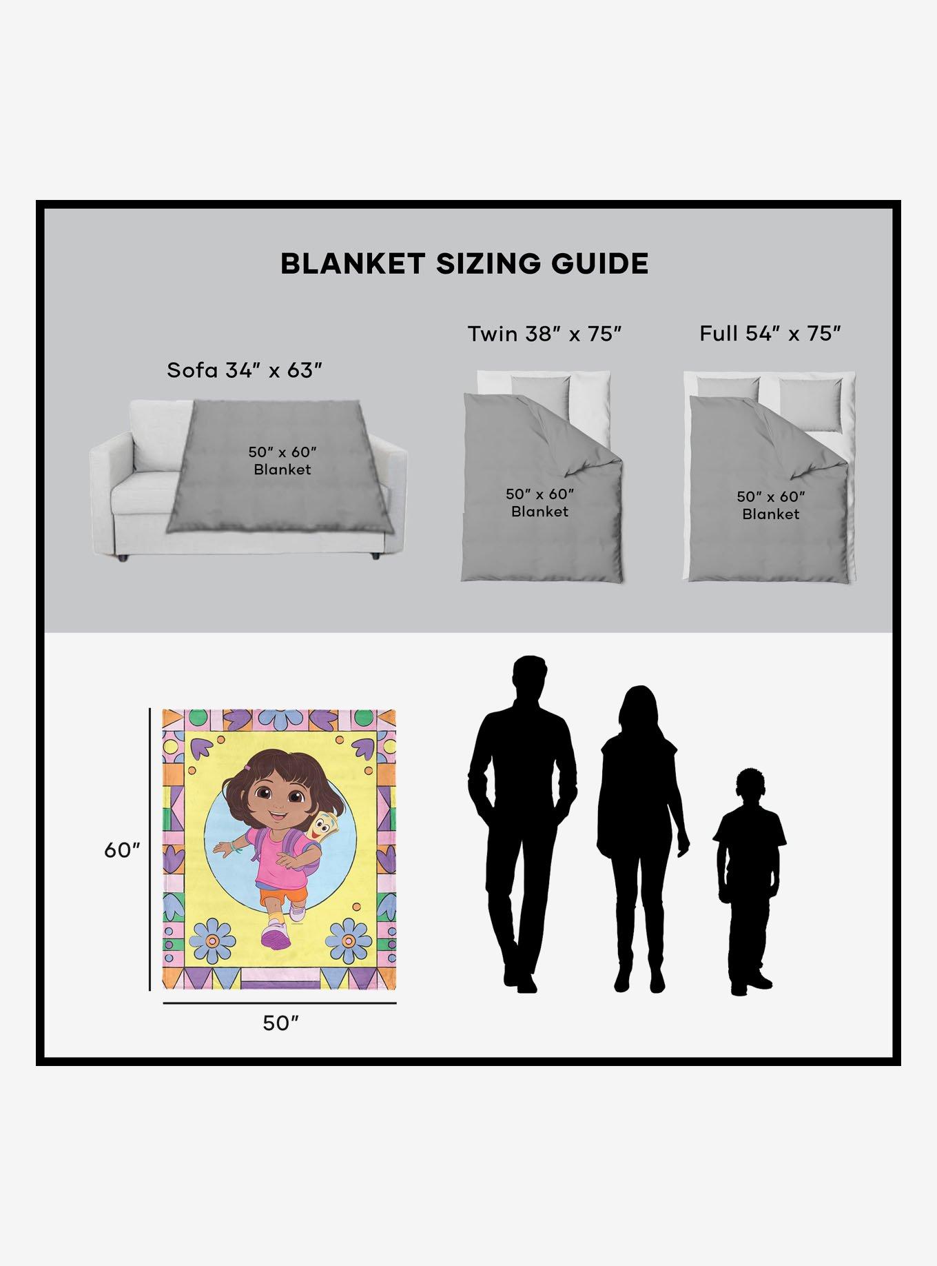 Dora The Explorer Running Dora 50x60" Silk Touch Throw Blanket, , alternate
