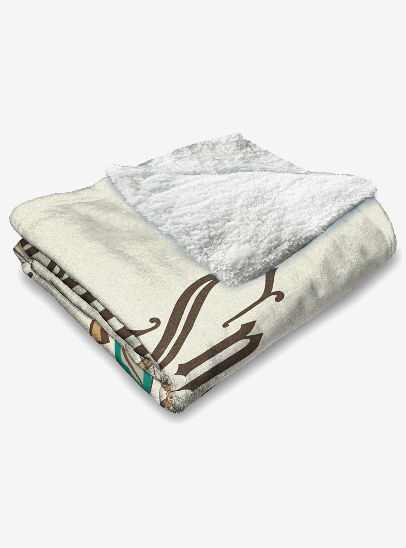 Disney Snow White Big Apple Silk Touch Sherpa Throw Blanket, , alternate