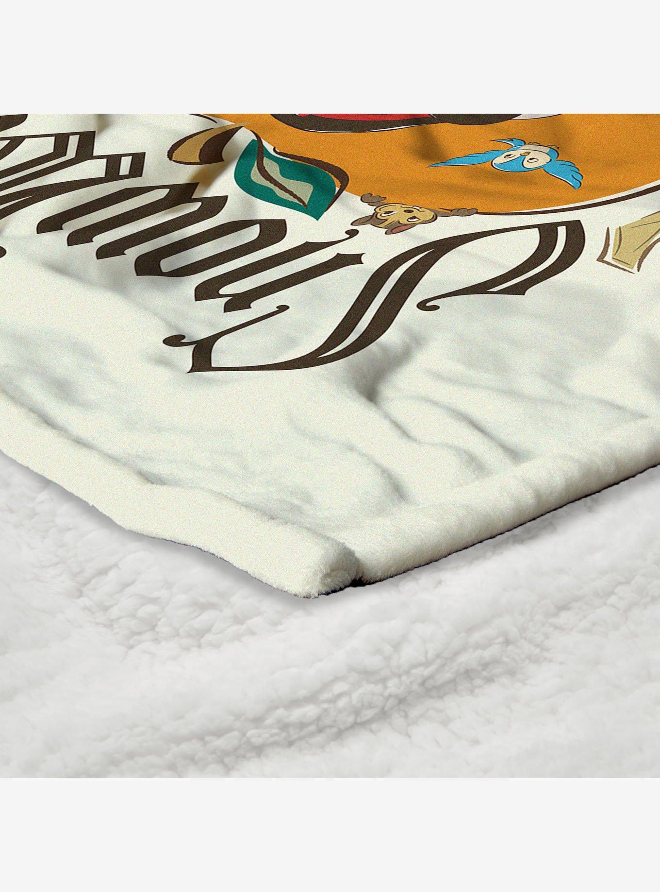 Disney Snow White Big Apple Silk Touch Sherpa Throw Blanket, , alternate