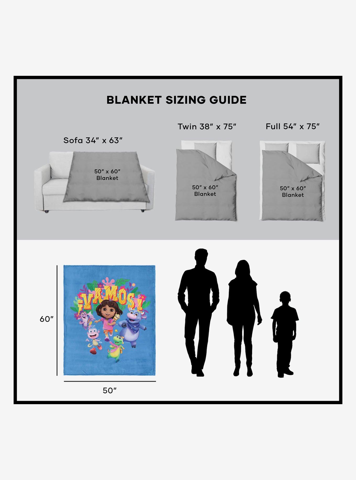 Dora The Explorer Vamos Silk Touch Sherpa Throw Blanket, , alternate