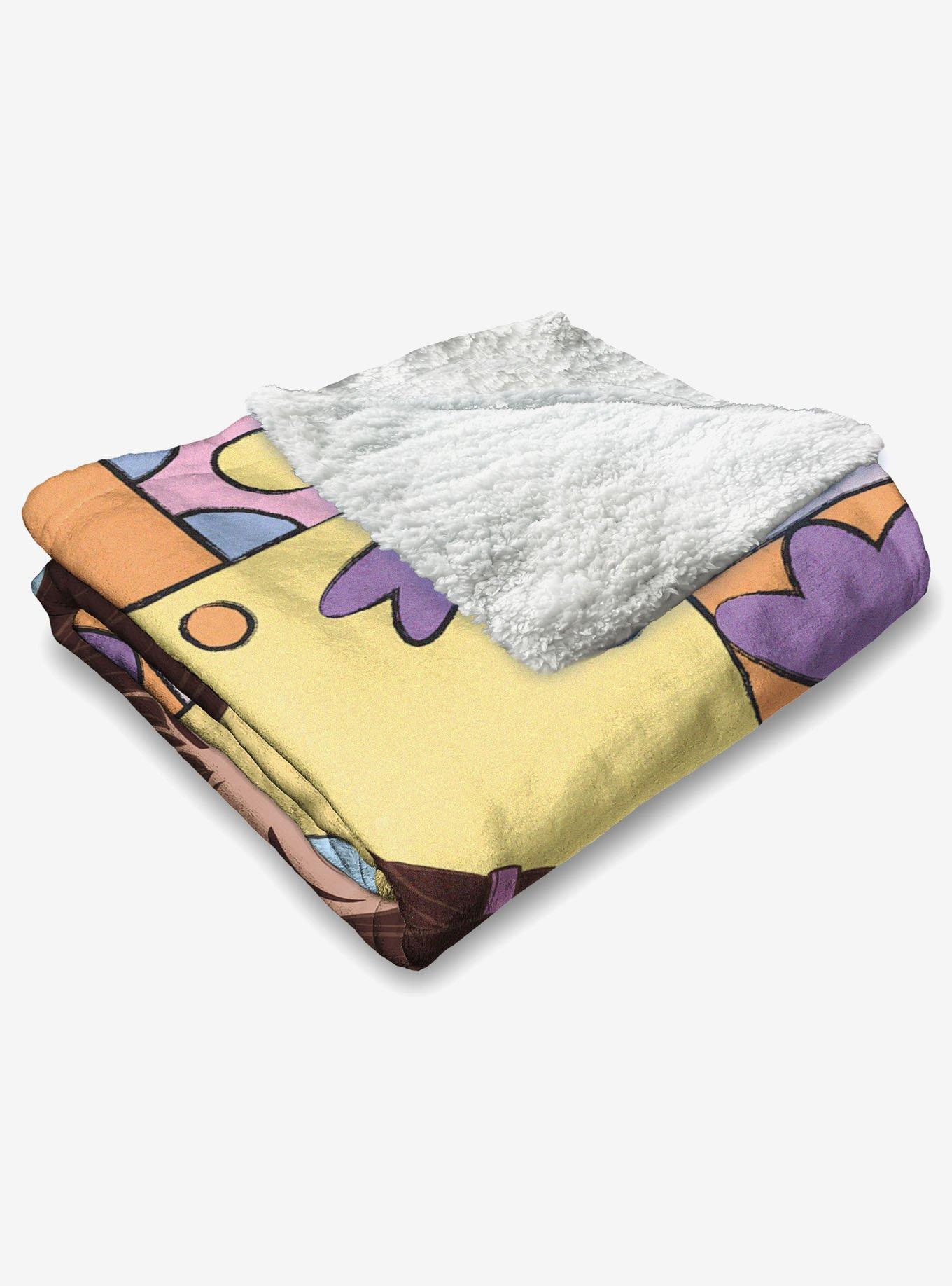 Dora The Explorer Running Dora Silk Touch Sherpa Throw Blanket, , alternate