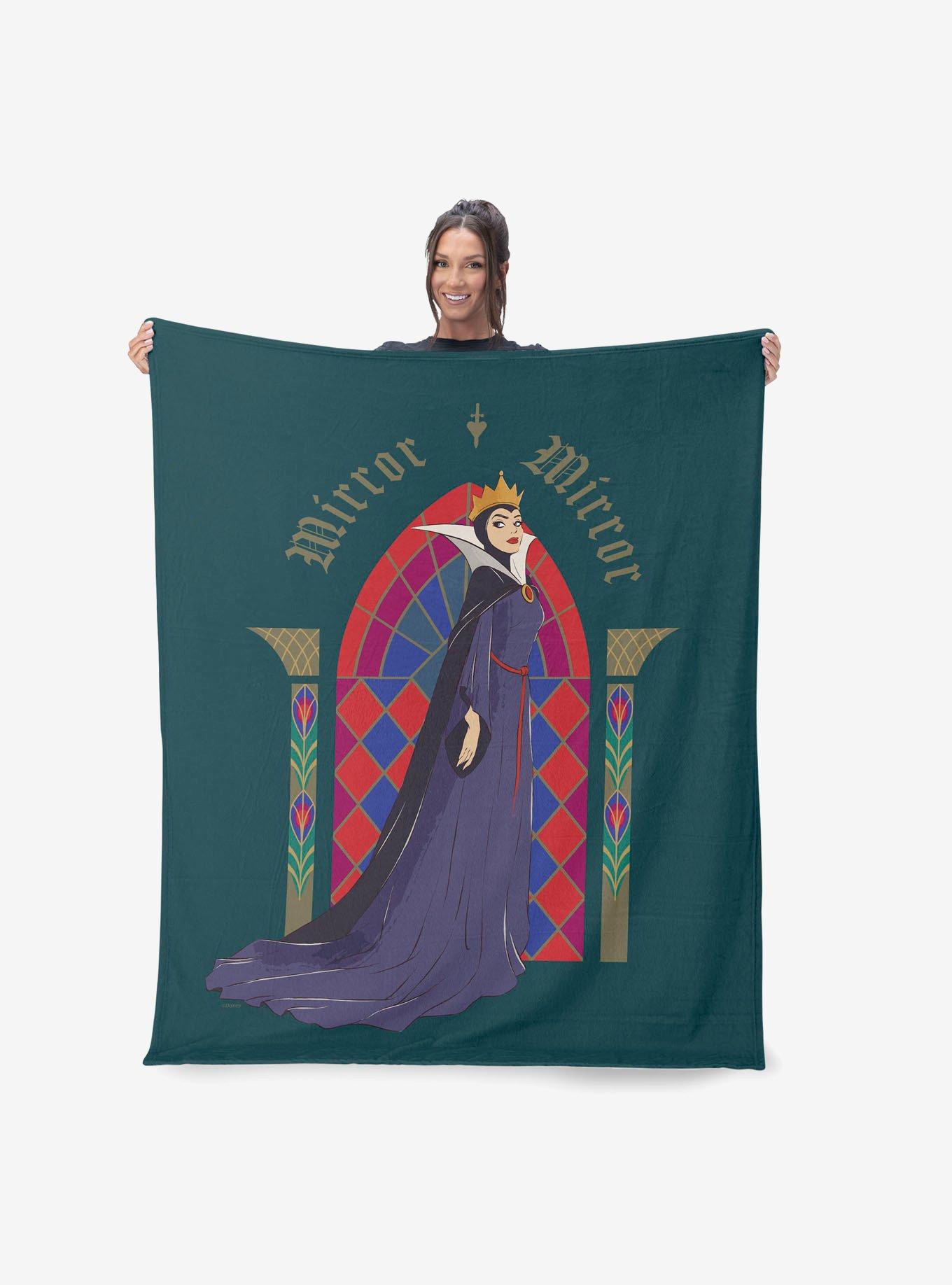 Disney Snow White Stained Glass Mirror 60x80" Silk Touch Throw Blanket, , alternate