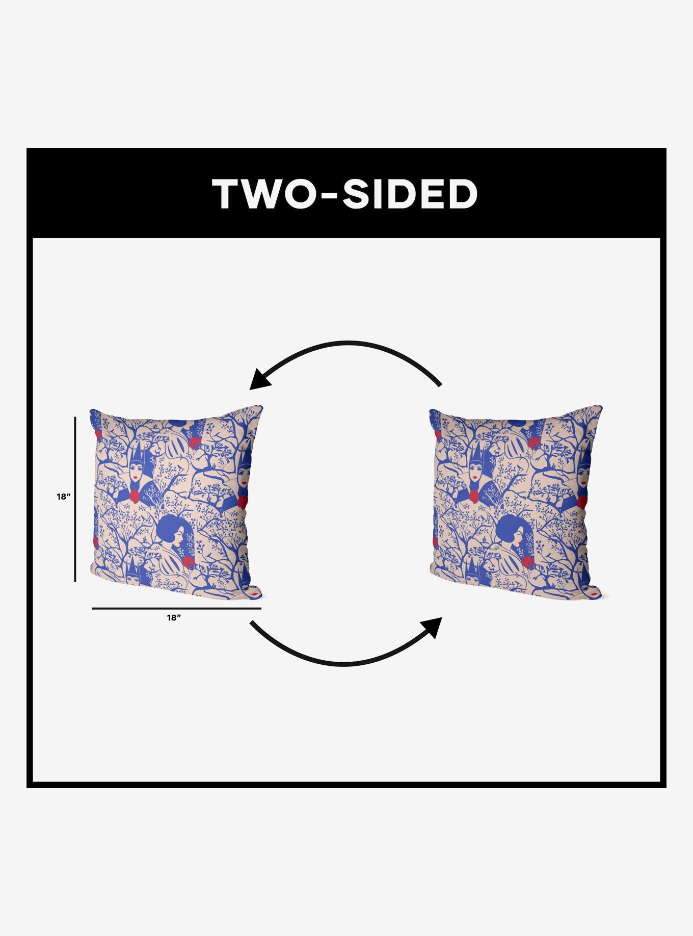 Disney Snow White Forest of Apples Printed Throw Pillow, , alternate