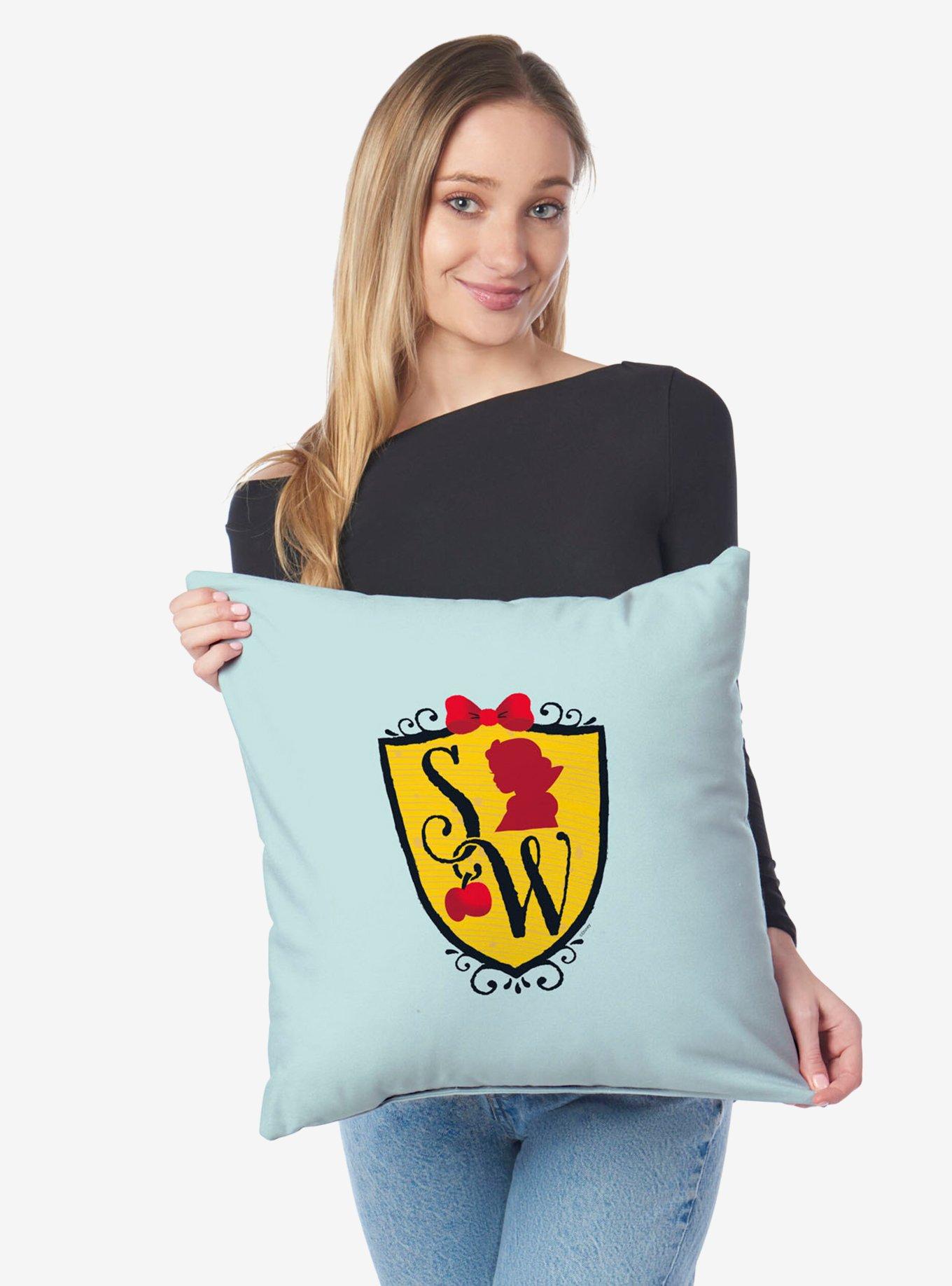 Disney Snow White Logo Printed Throw Pillow, , alternate