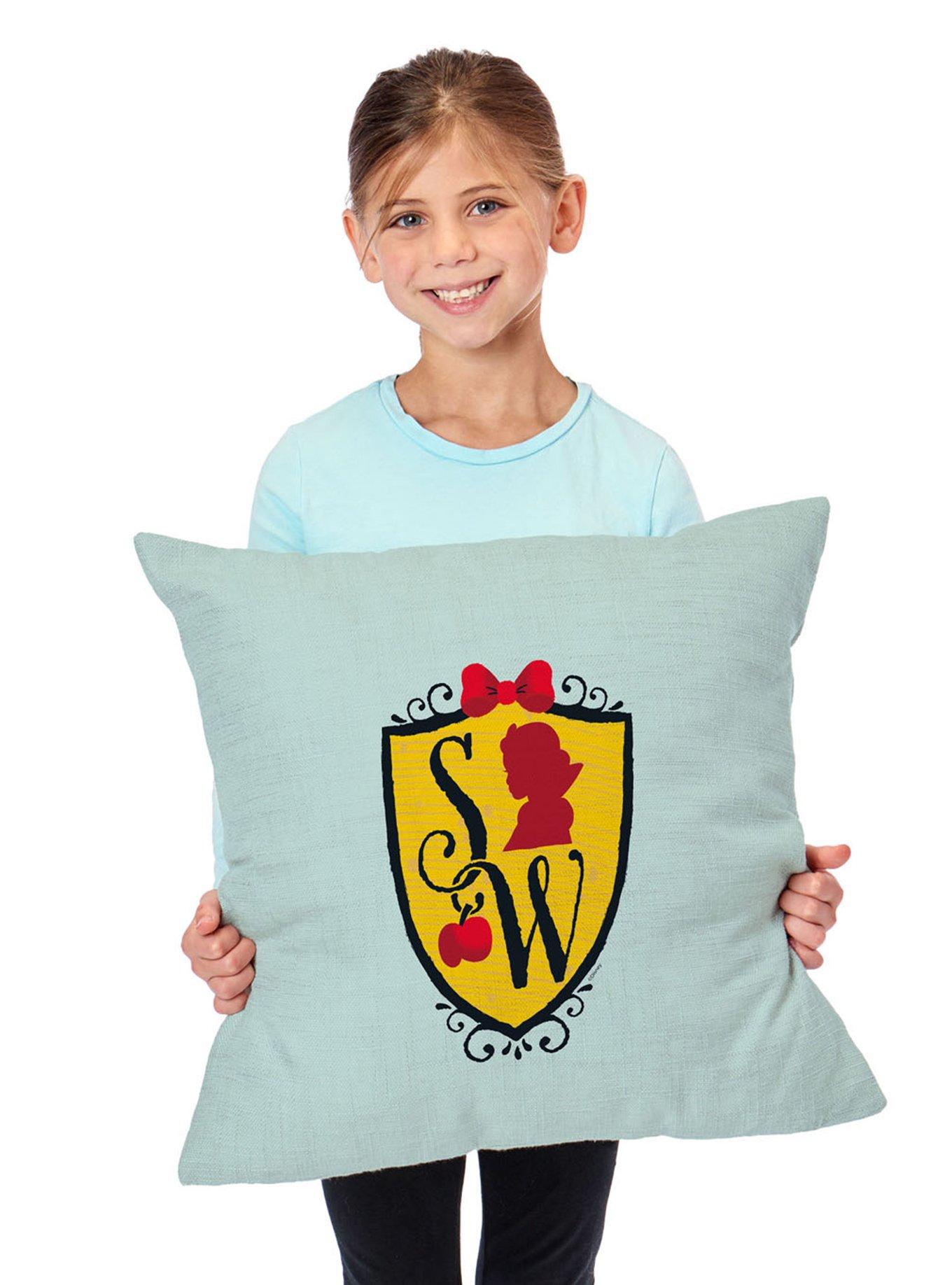 Disney Snow White Logo Printed Throw Pillow, , alternate