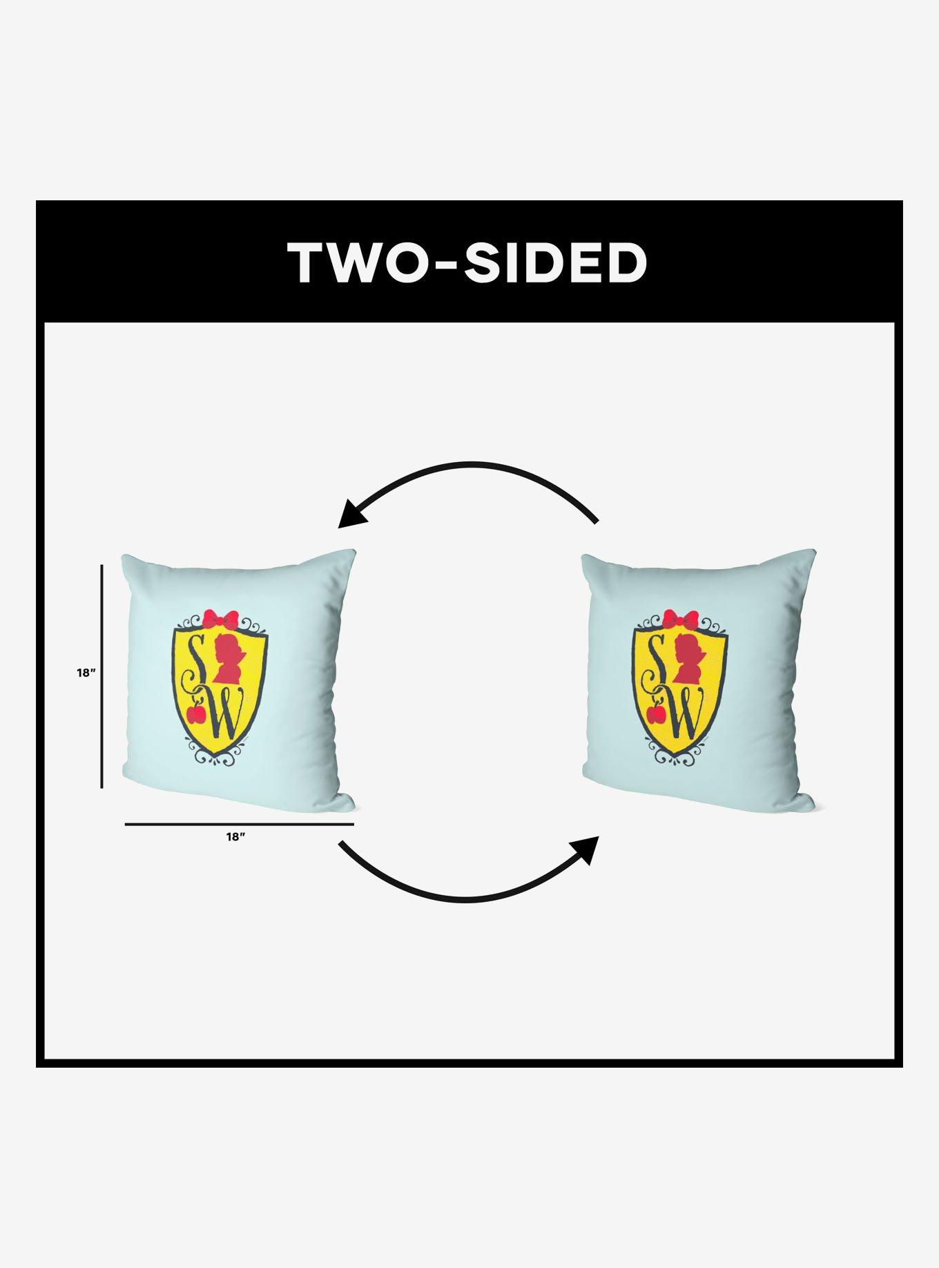 Disney Snow White Logo Printed Throw Pillow, , alternate