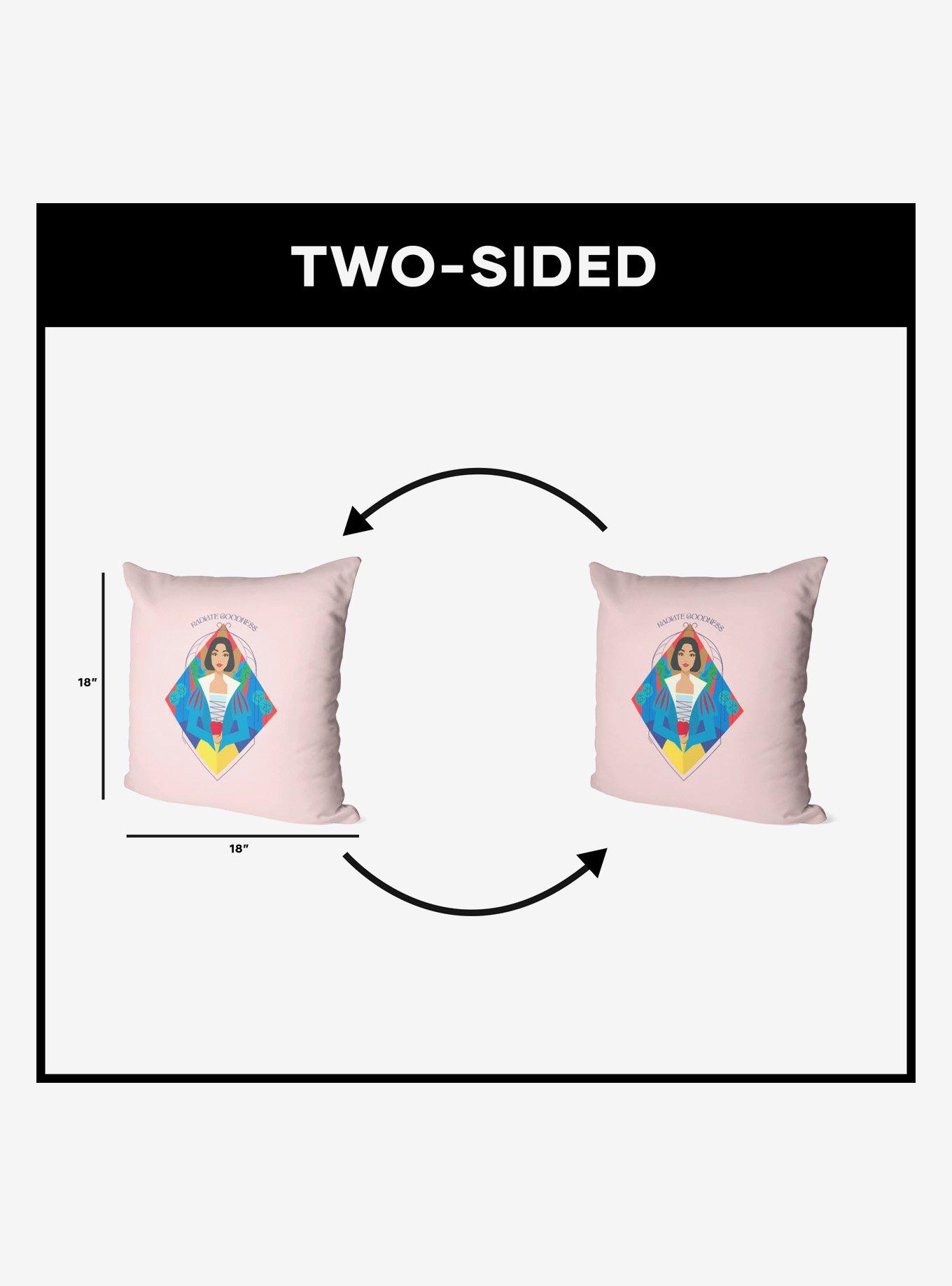 Disney Snow White Radiate Goodness Printed Throw Pillow, , alternate