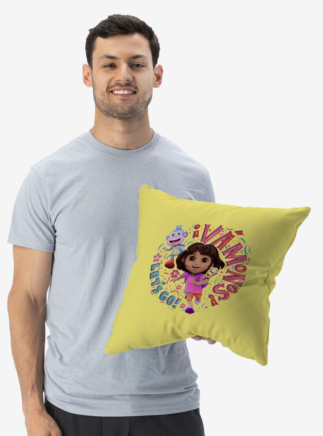 Dora The Explorer Vamos Let's Go Throw Pillow, , alternate